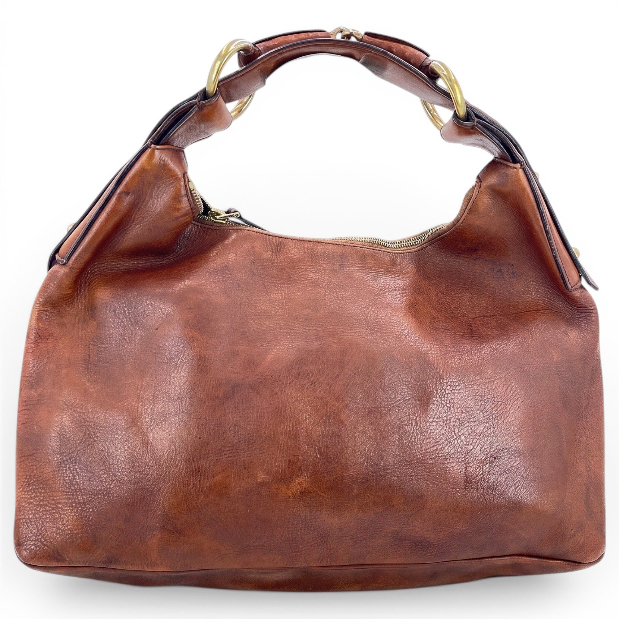 Hobo leather handbag