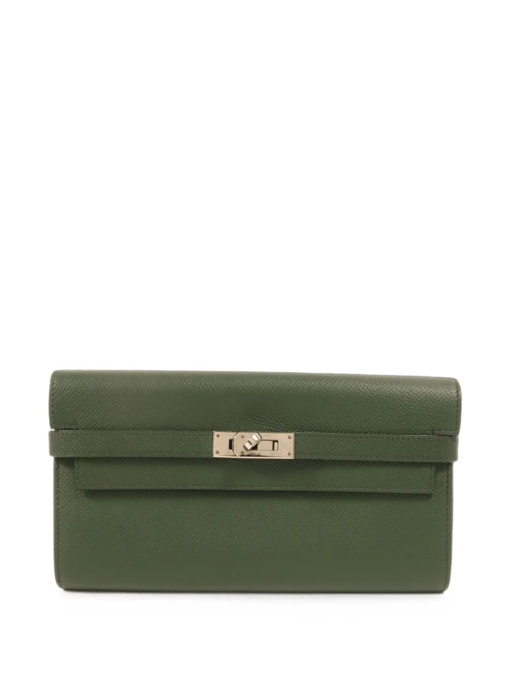 Kelly leather clutch bag