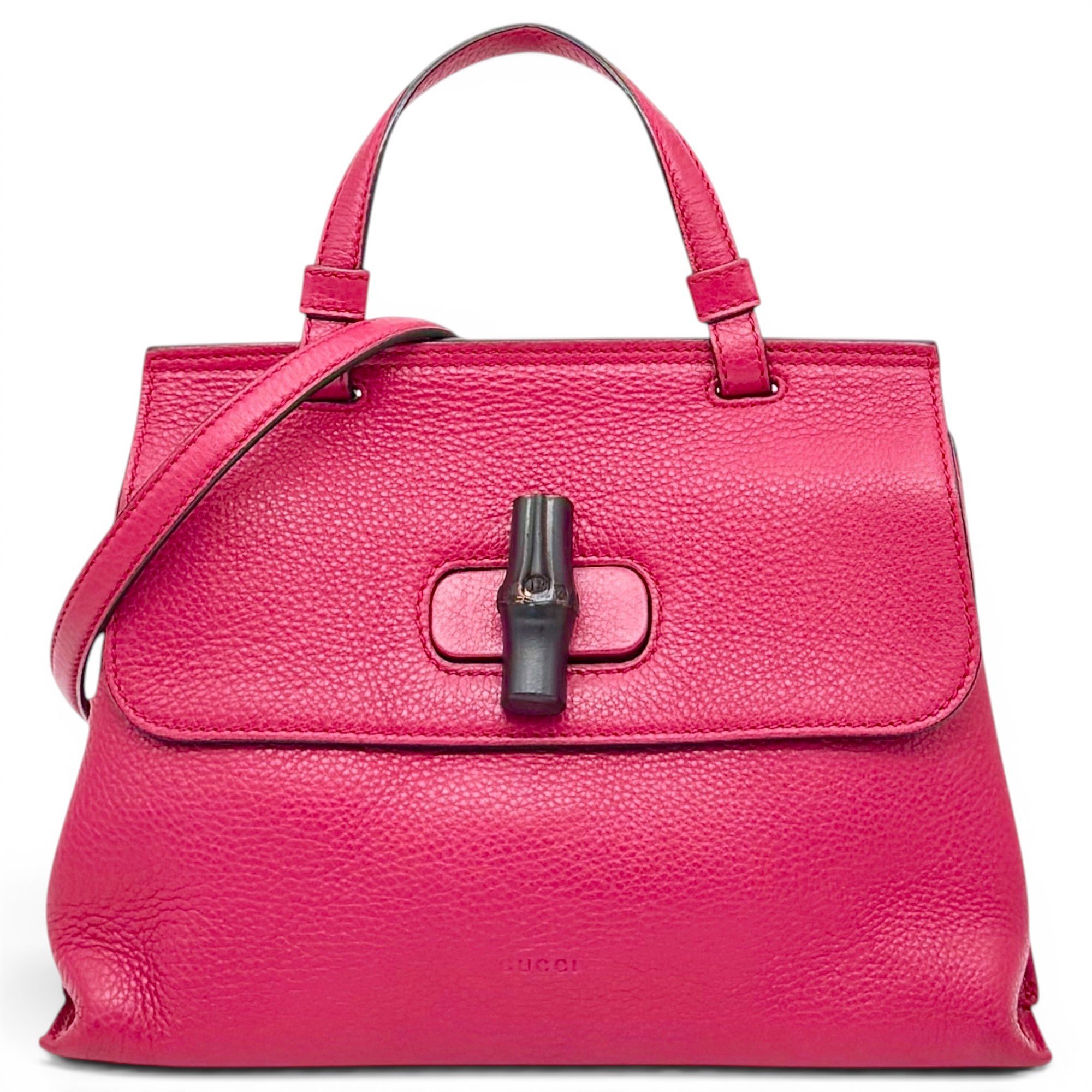 Bamboo Daily Top Handle pony-style calfskin handbag