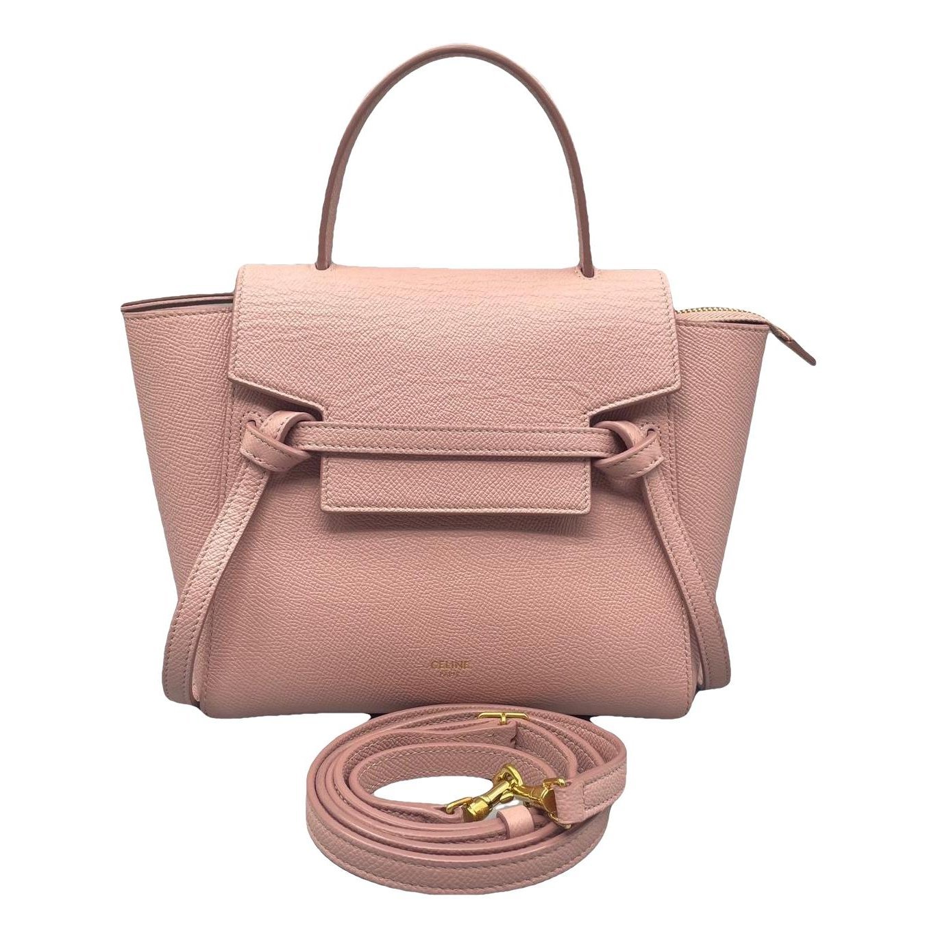 Belt leather handbag