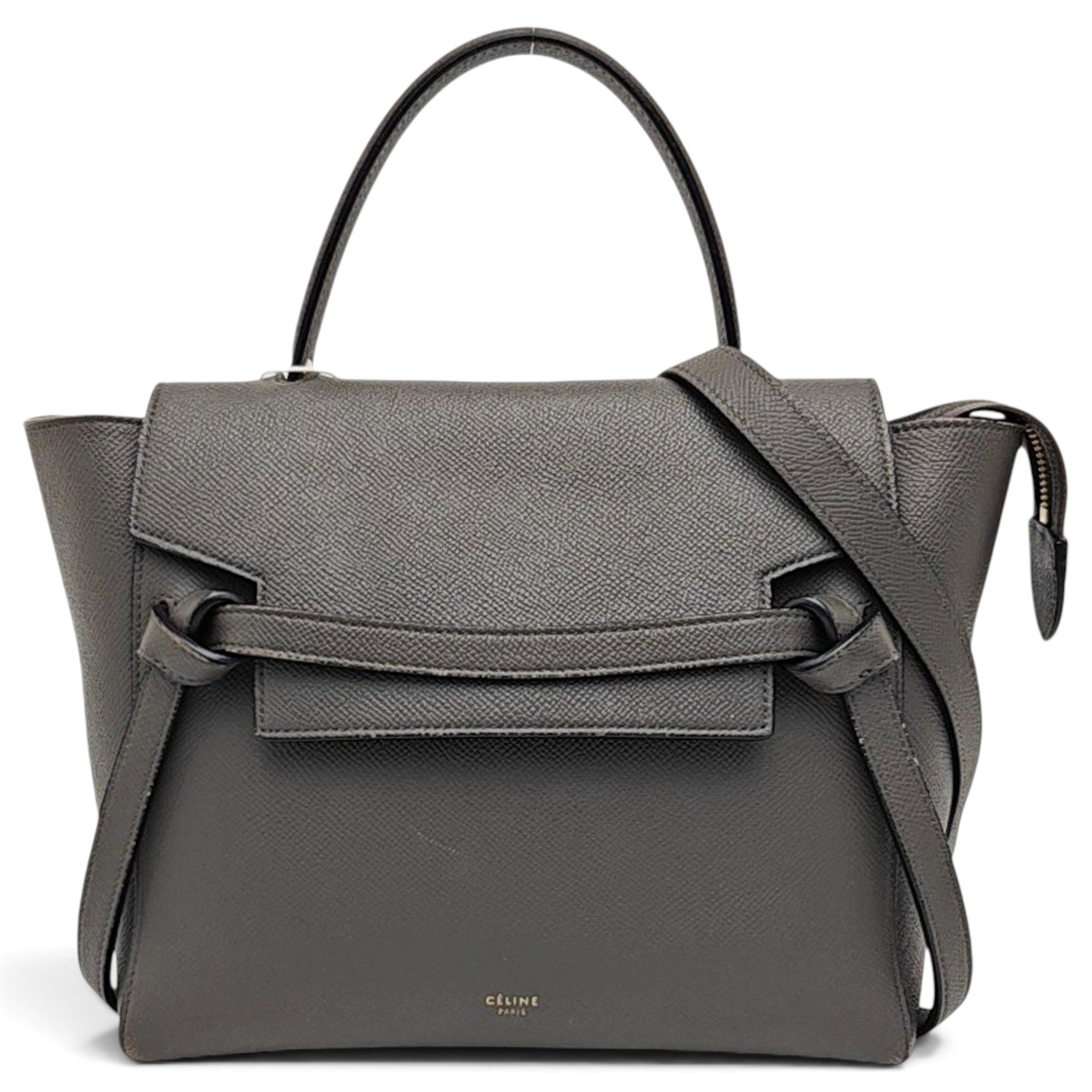 Belt leather handbag