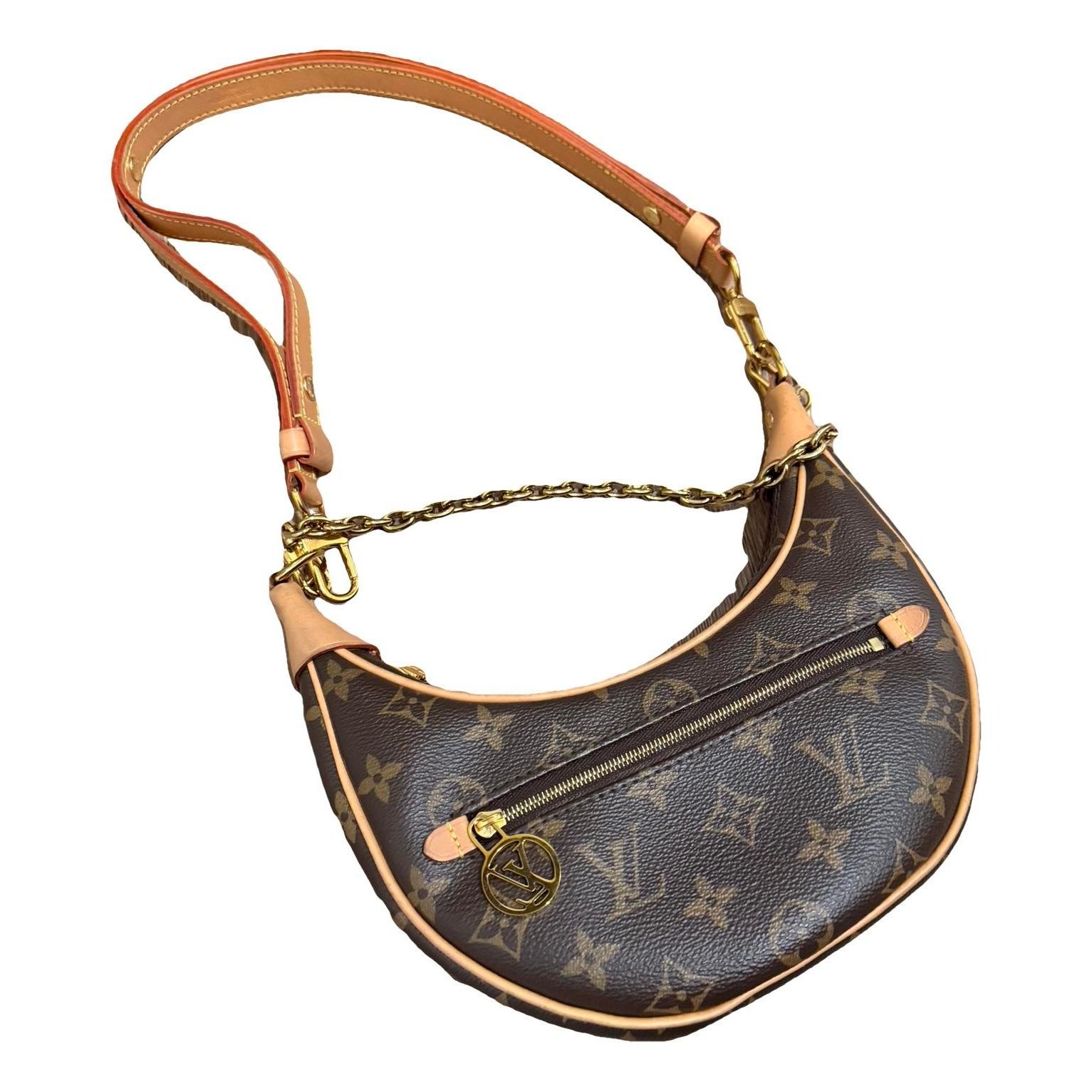 Loop leather handbag