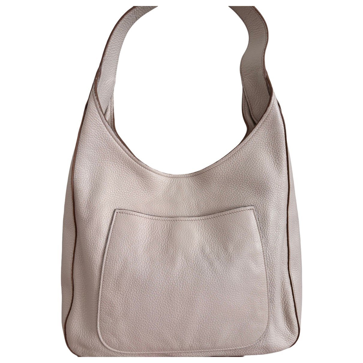 Leather clutch bag