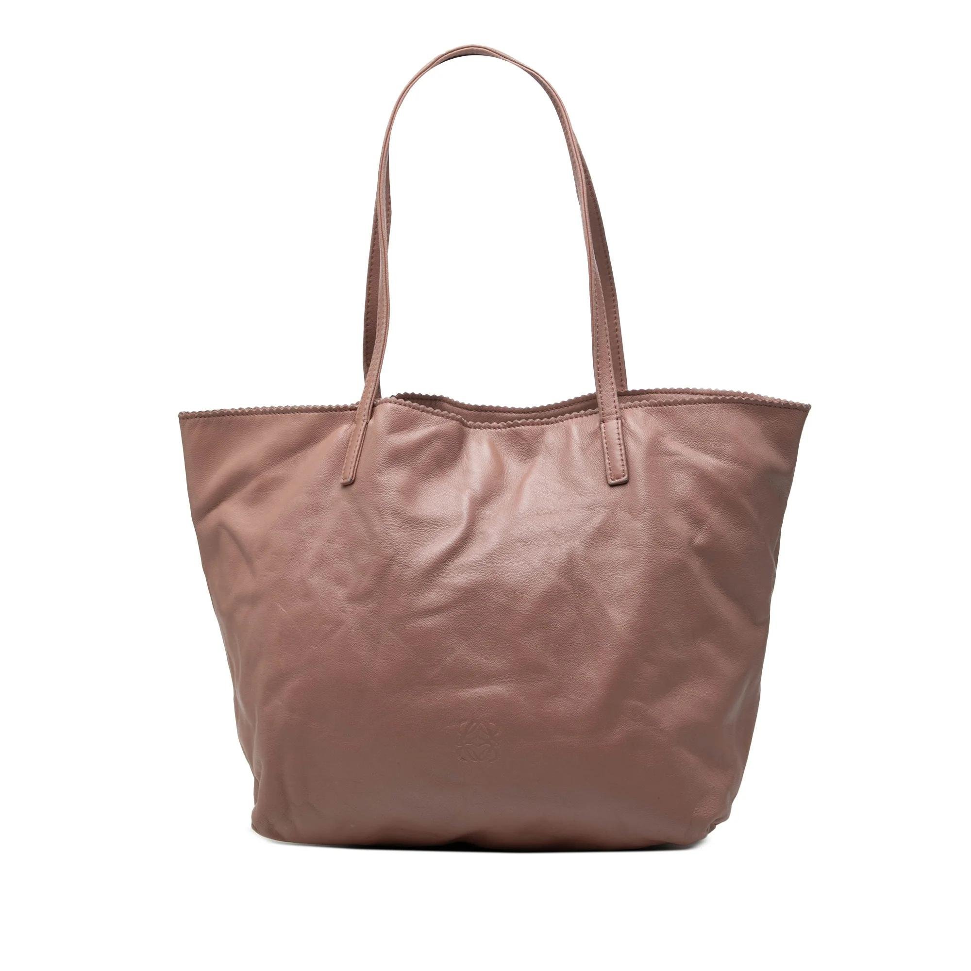 Anagram leather handbag