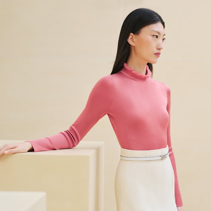 Rose Incarnat Long-sleeve Sweater
