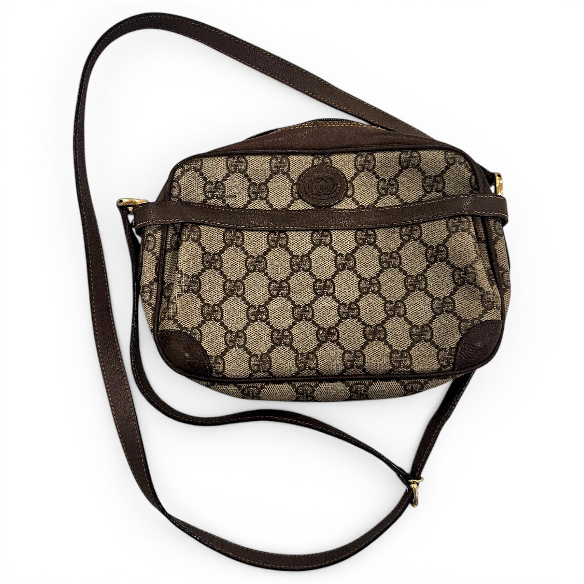 Ophidia leather crossbody bag