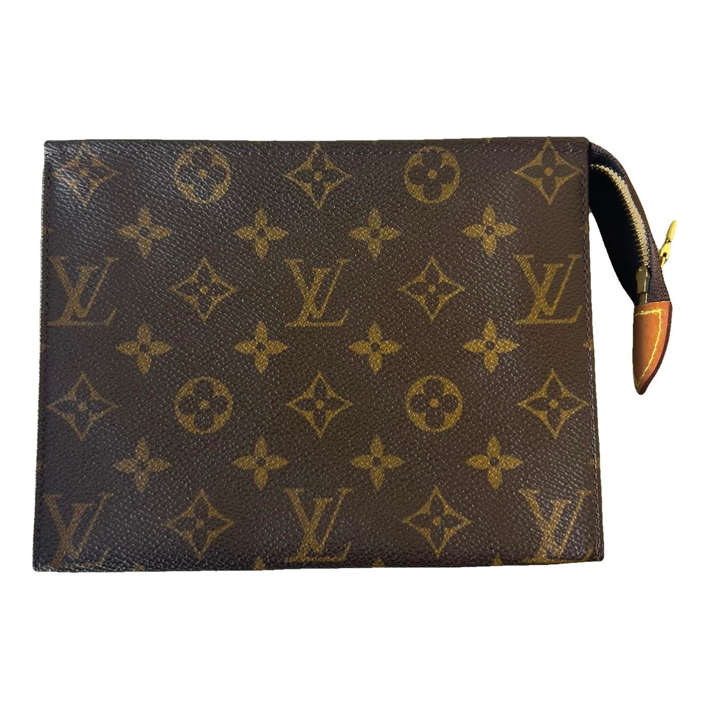 Leather clutch bag