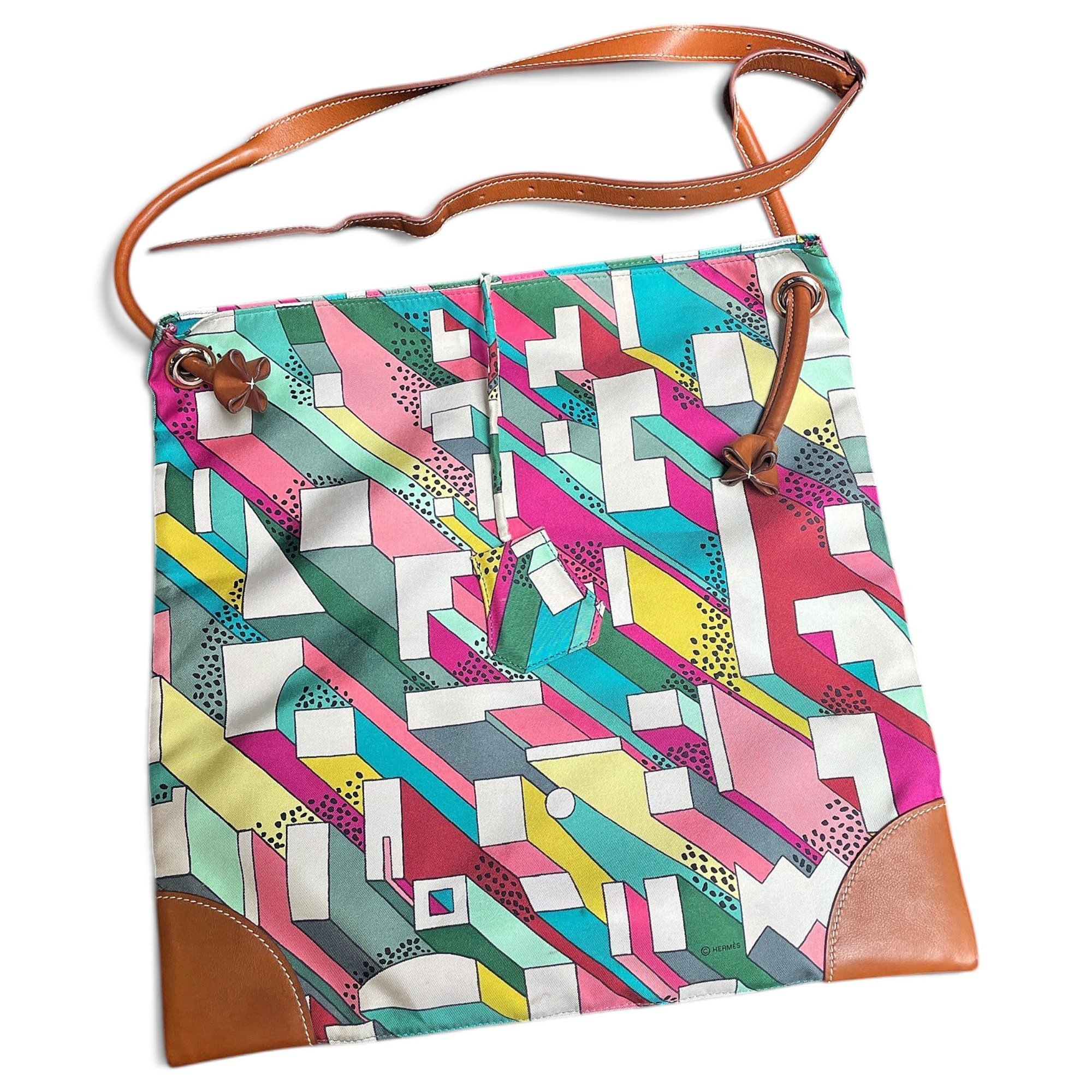 Silk City silk handbag