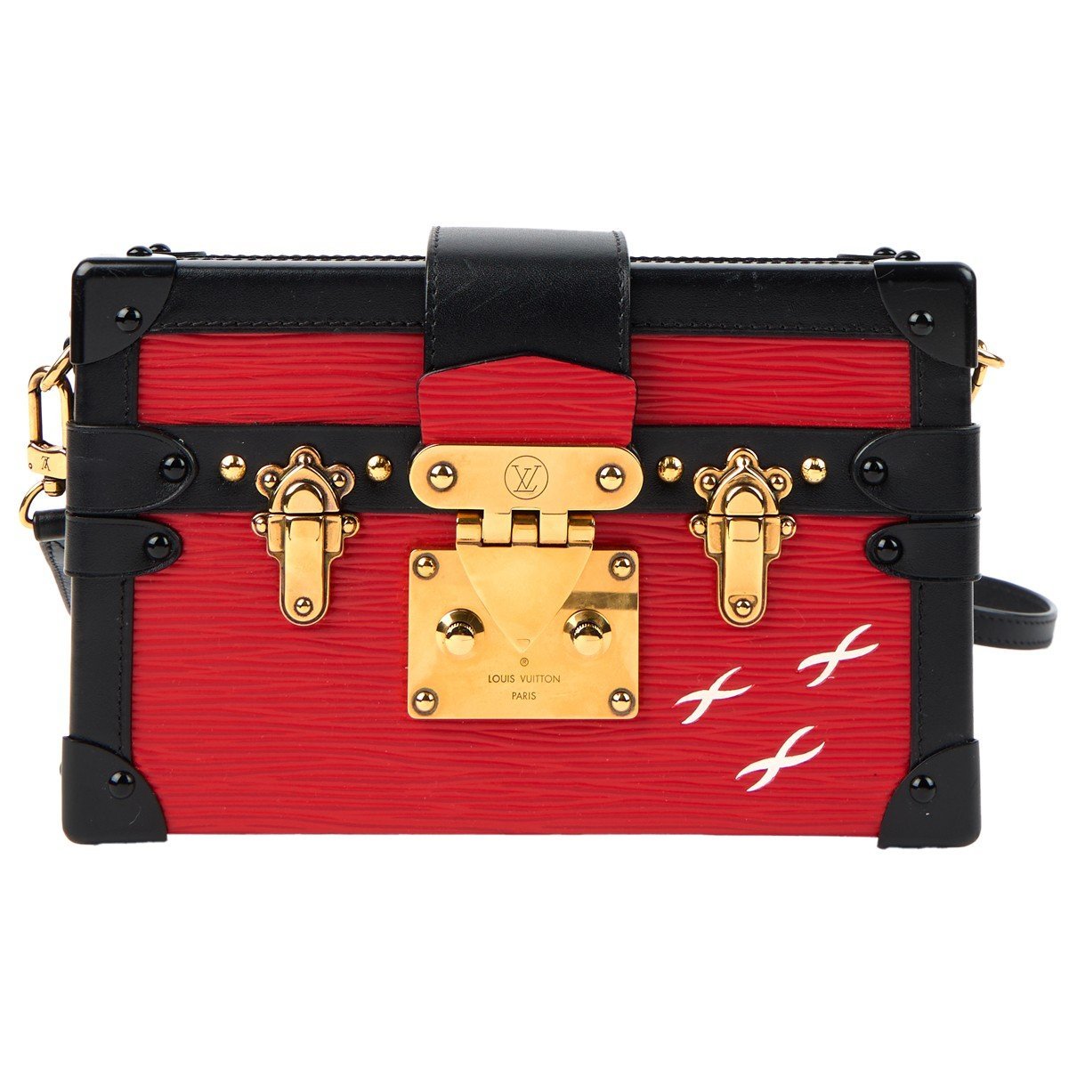 Petite Malle leather handbag
