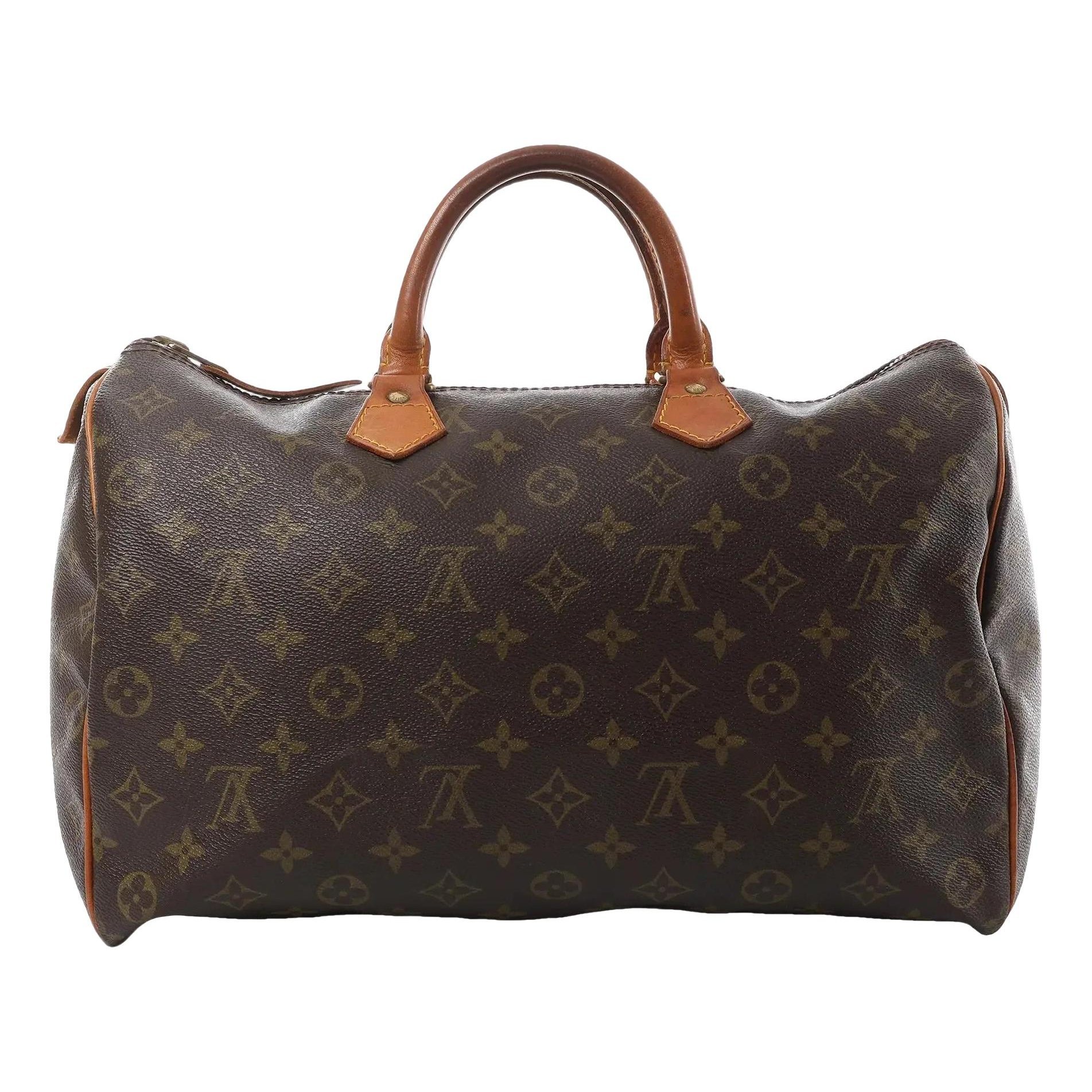 Speedy leather handbag