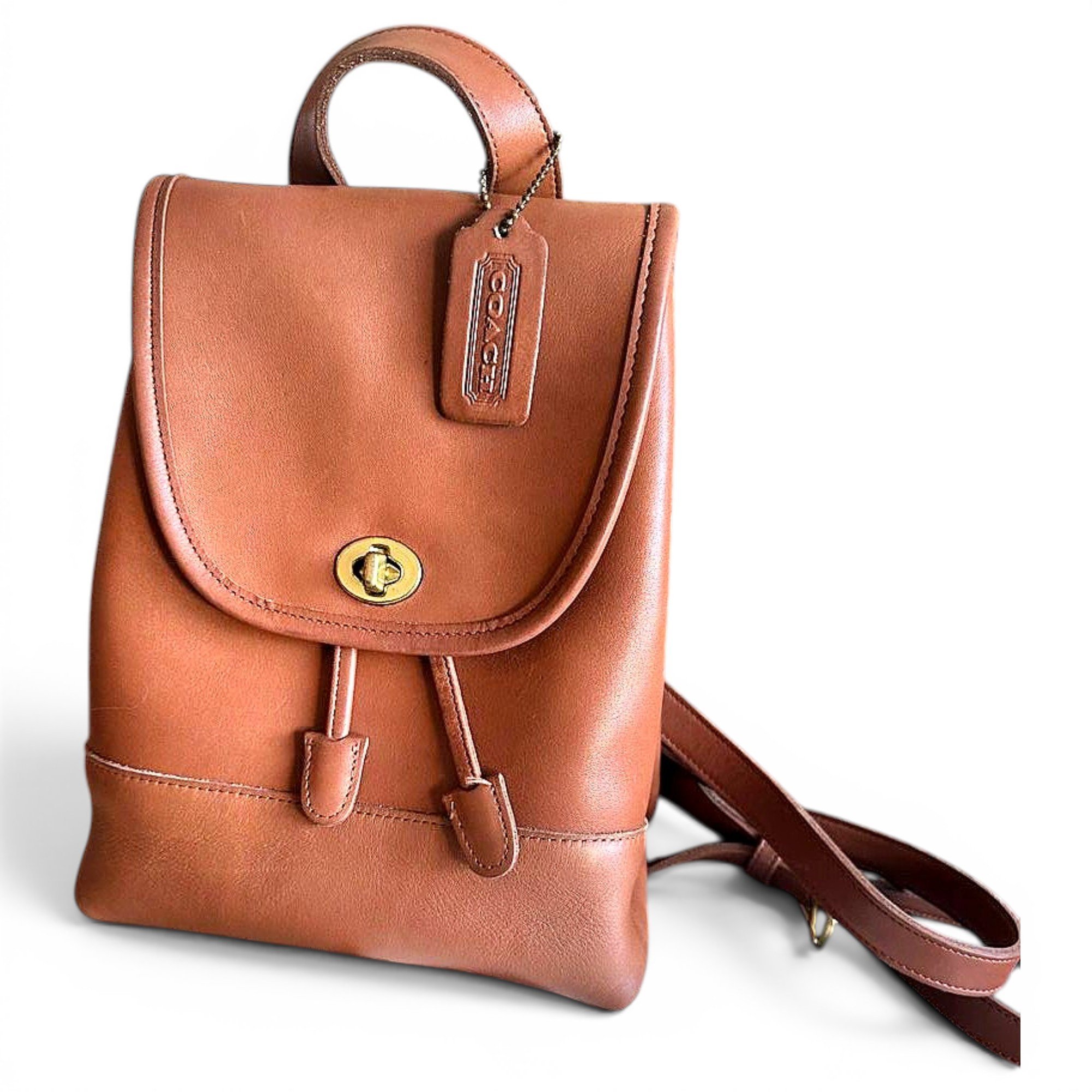 Leather backpack