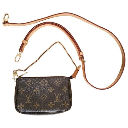Leather clutch bag