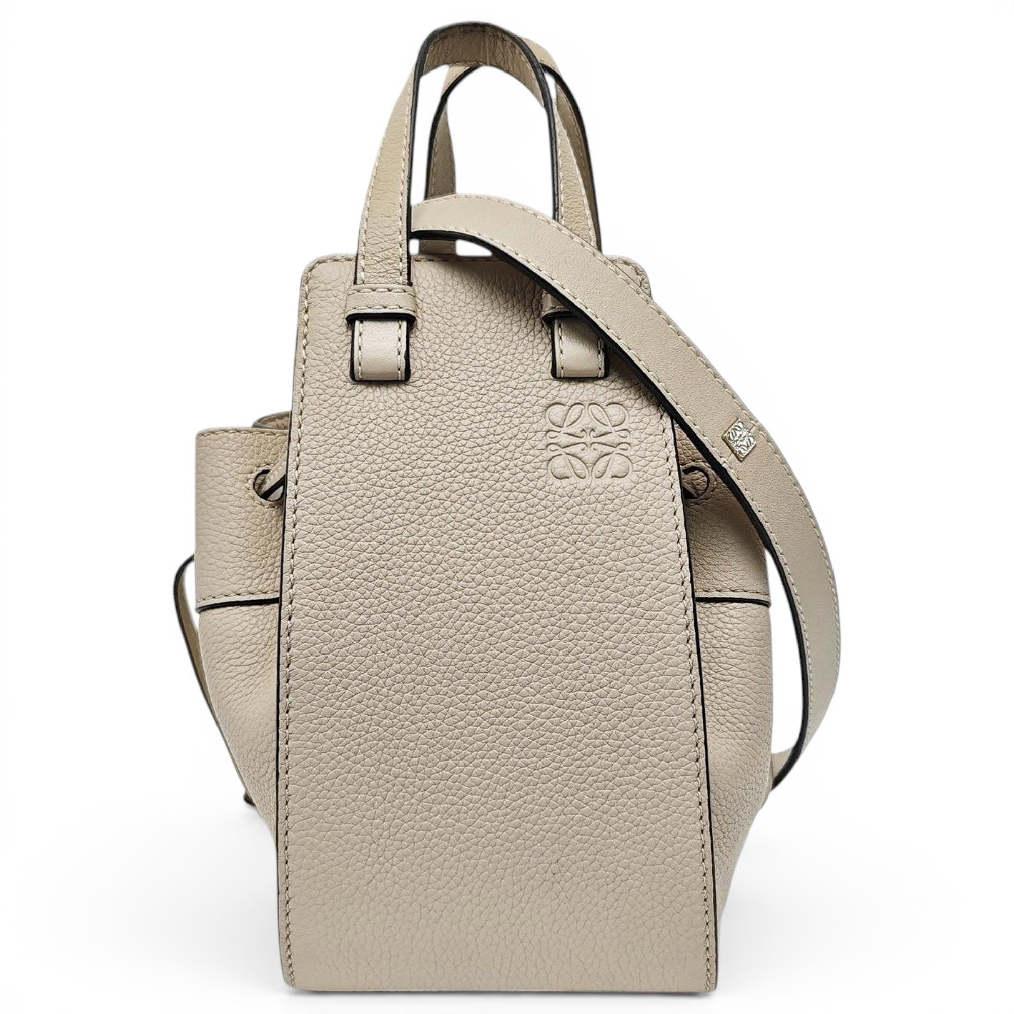 Hammock leather handbag
