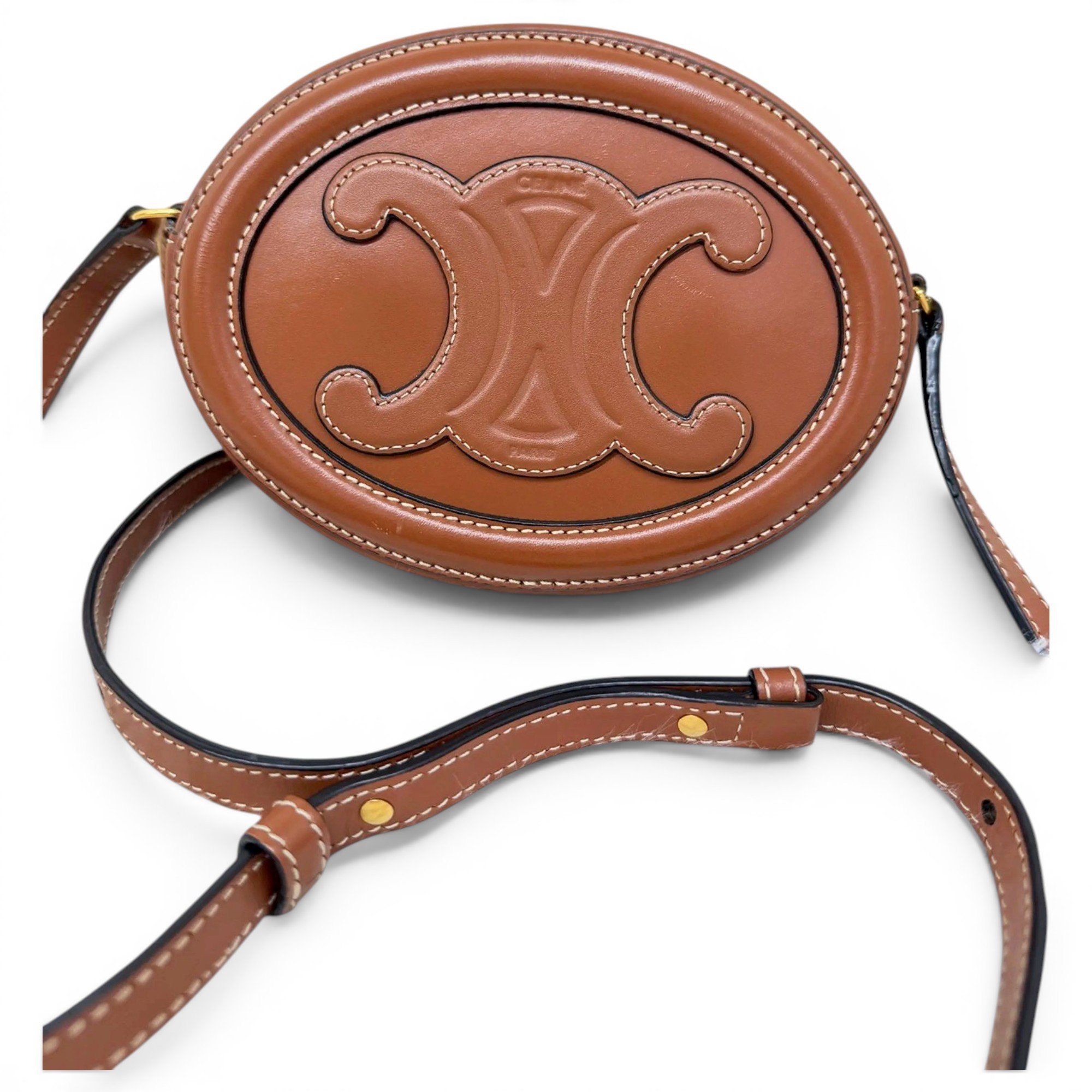 Triomphe leather crossbody bag