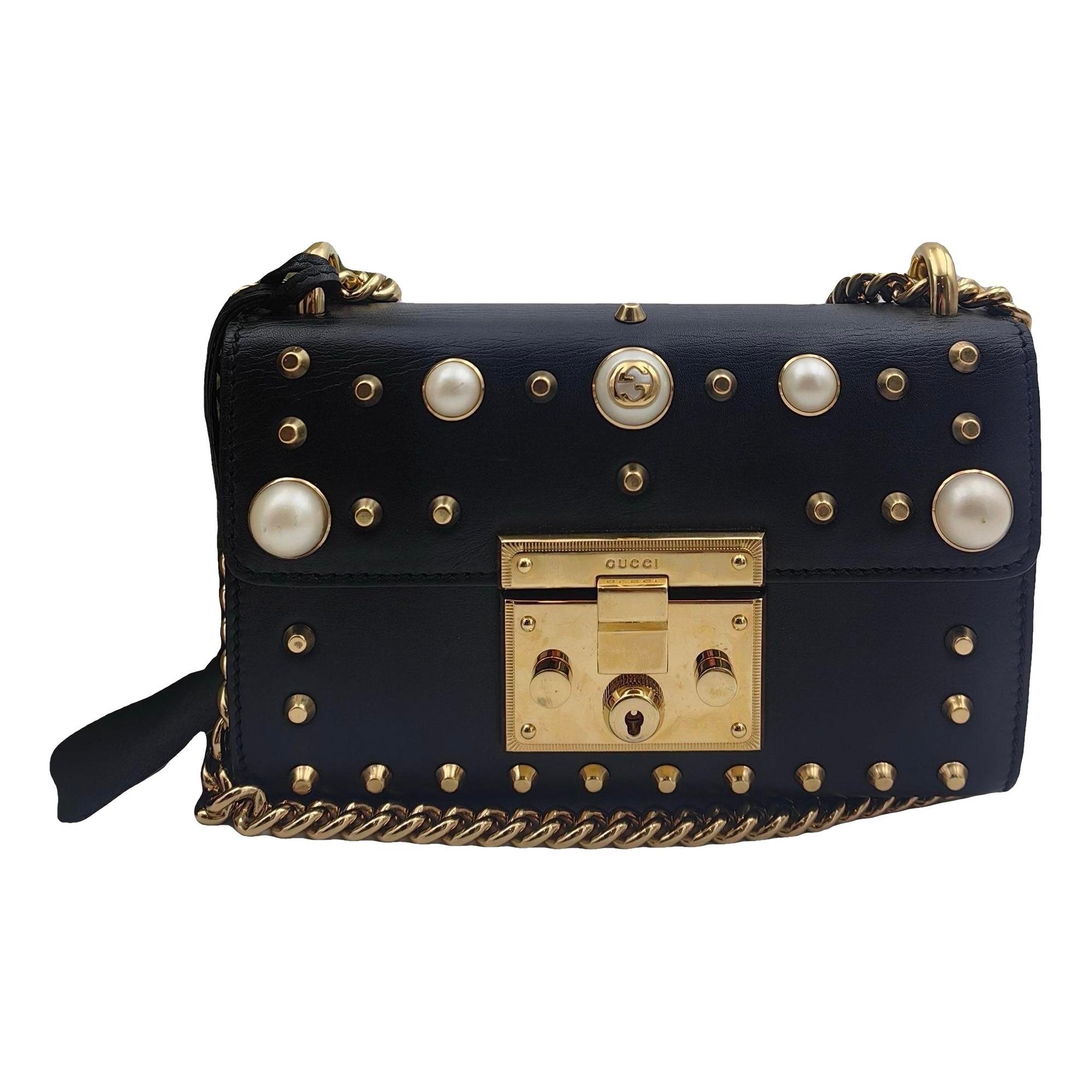 Padlock leather bag