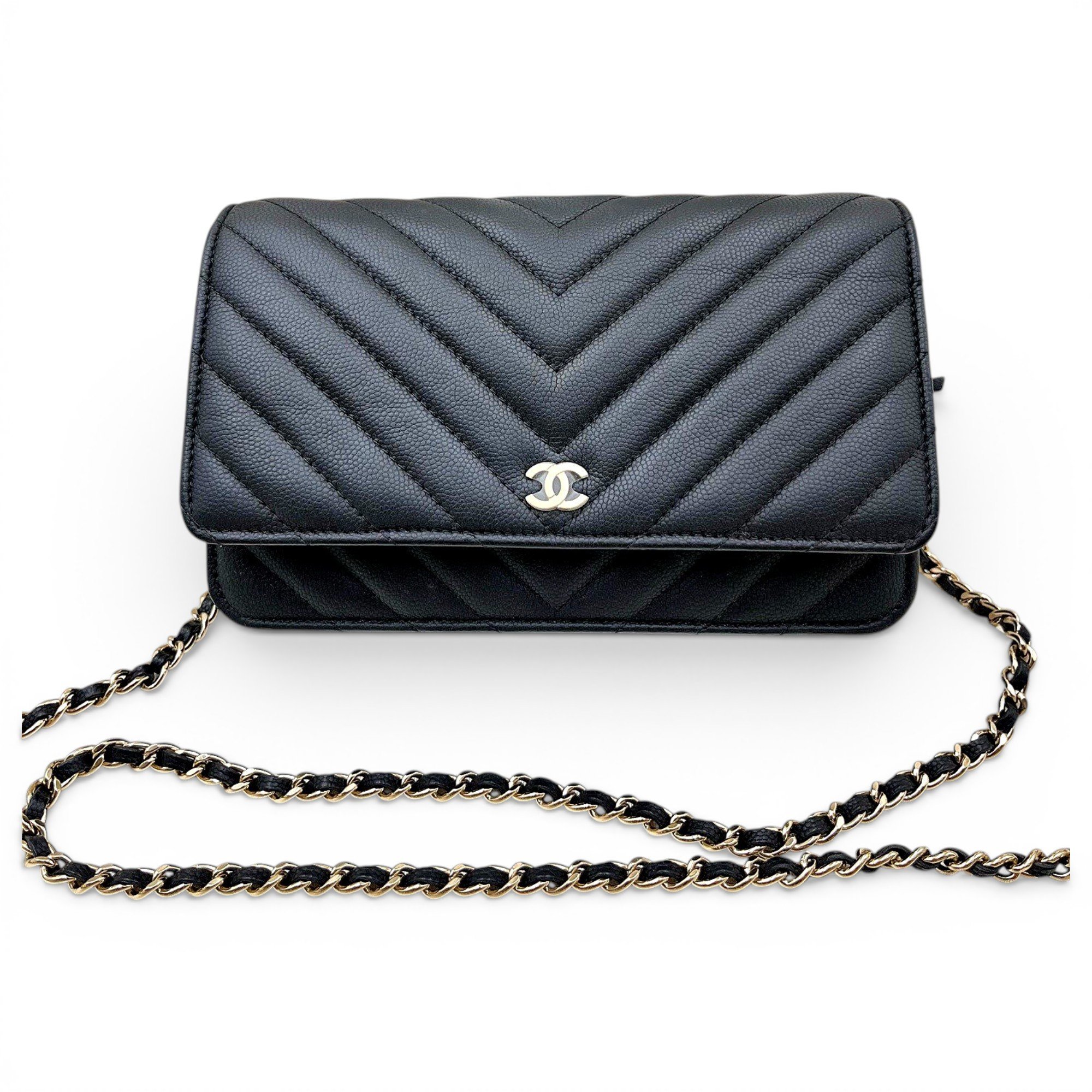 Wallet On Chain Timeless/Classique leather crossbody bag