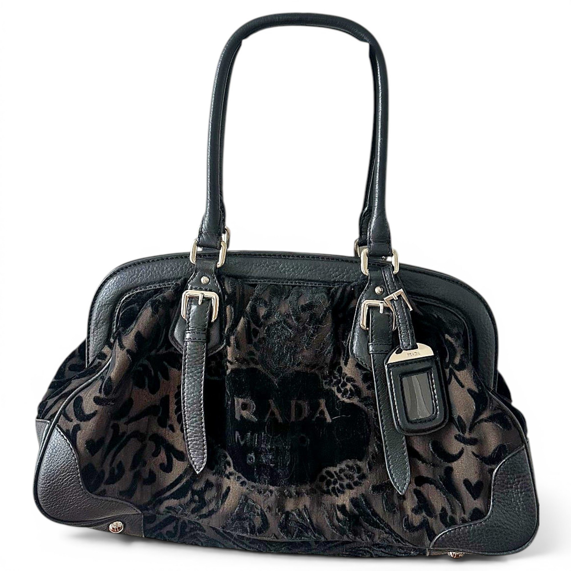 Leather bowling bag