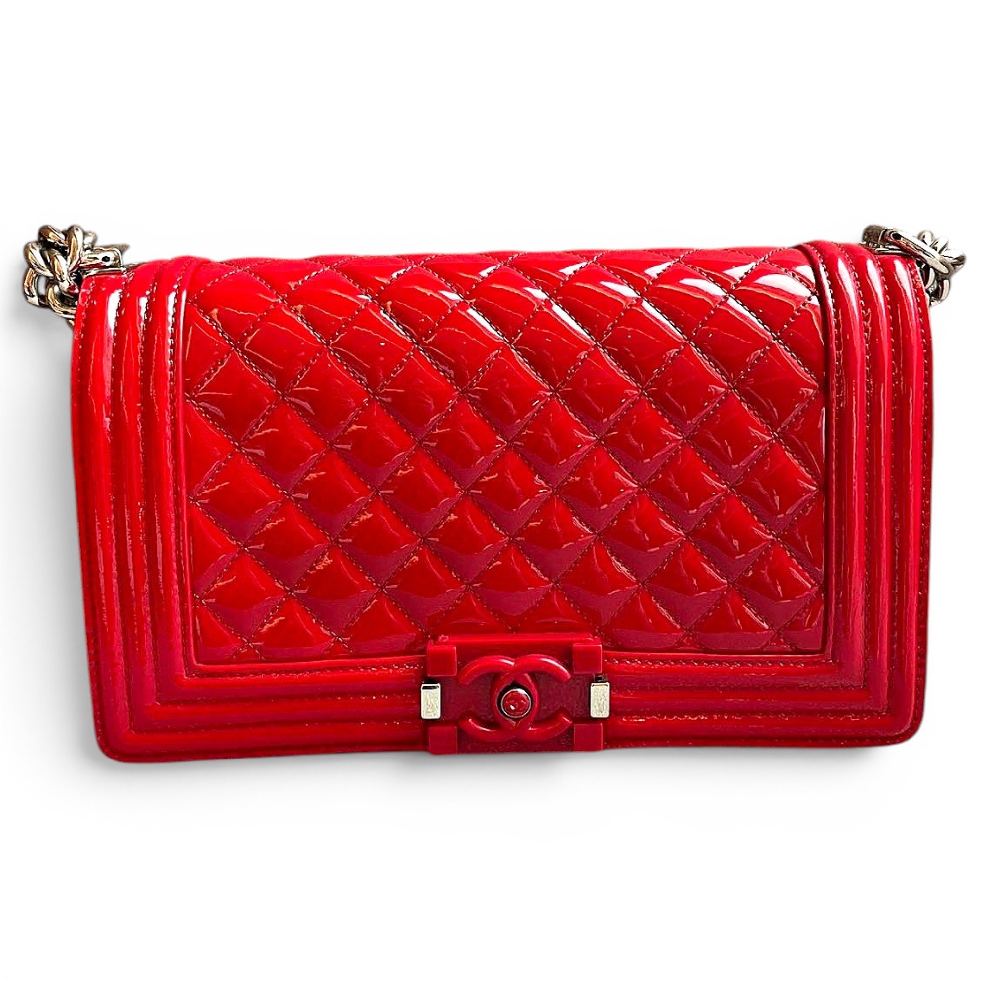 Boy patent leather crossbody bag