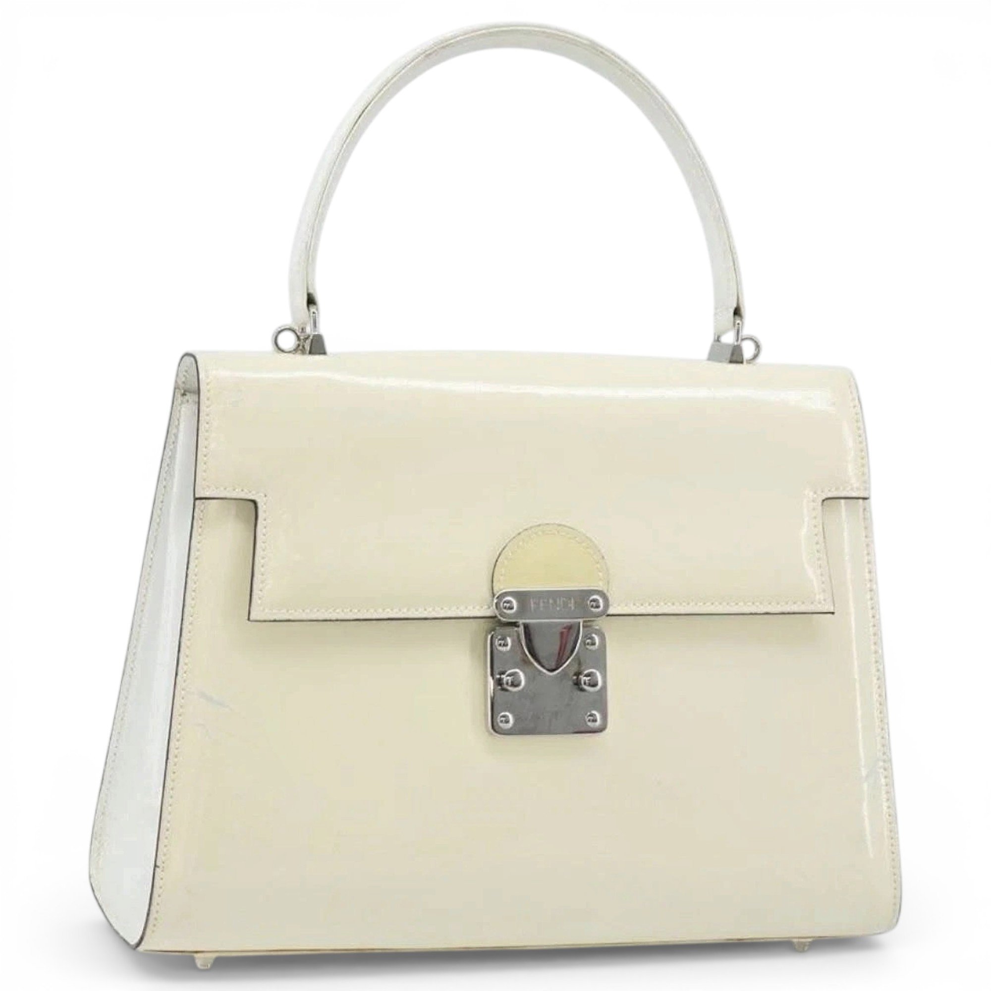 Patent leather handbag