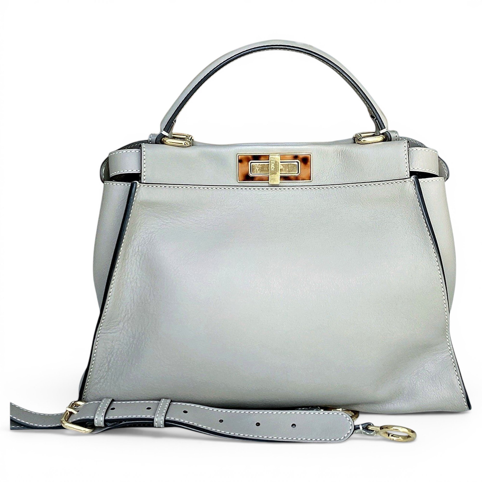 Peekaboo leather handbag