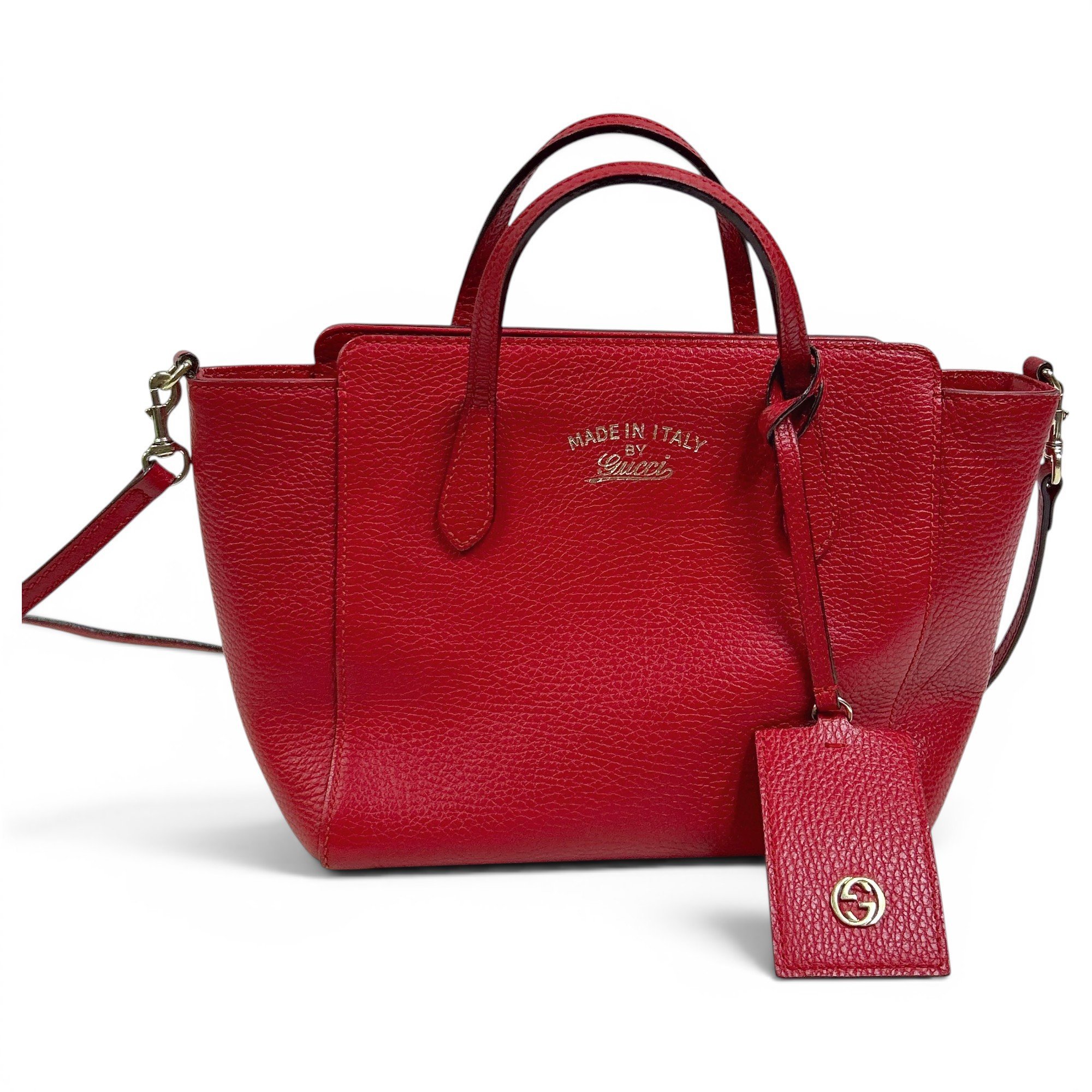 Swing leather handbag