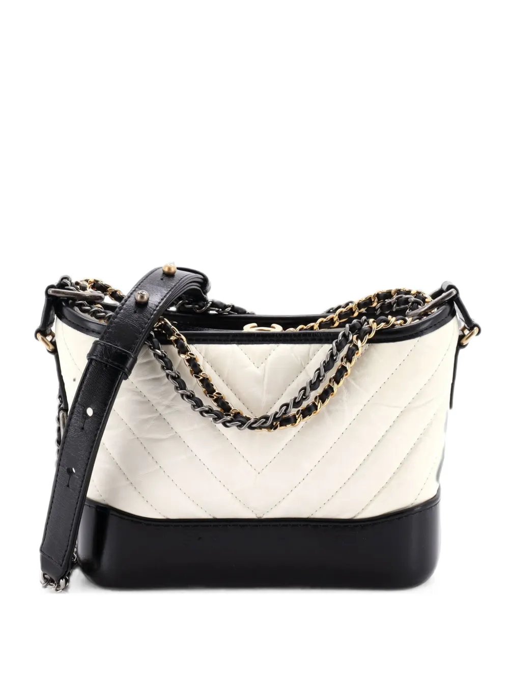 Gabrielle Quilted Aged Calfskin Small hobo bag