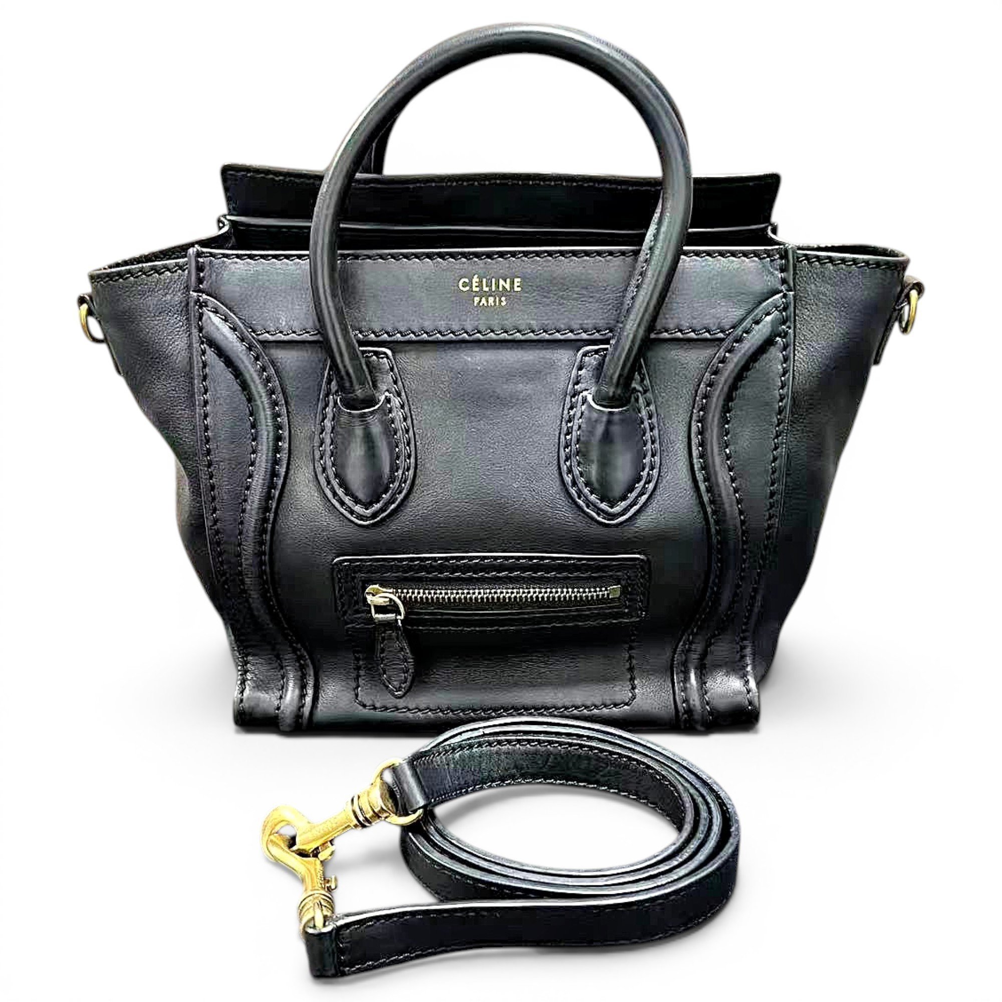 Nano Luggage leather handbag