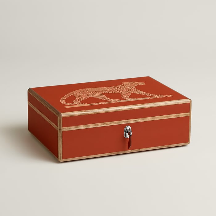 Cuivre Amalthee Panthera Deco Watch Box, Large Model