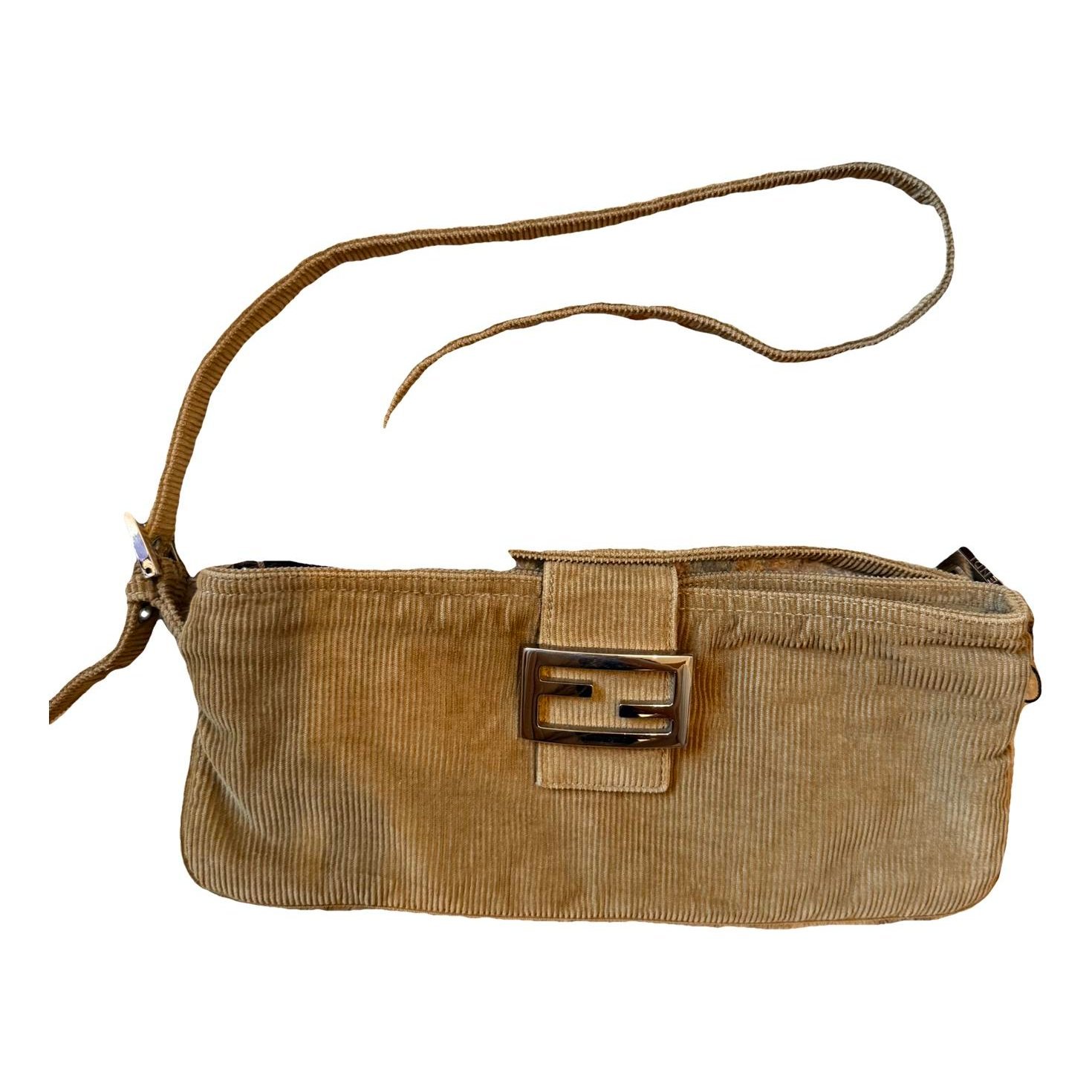 Baguette velvet handbag