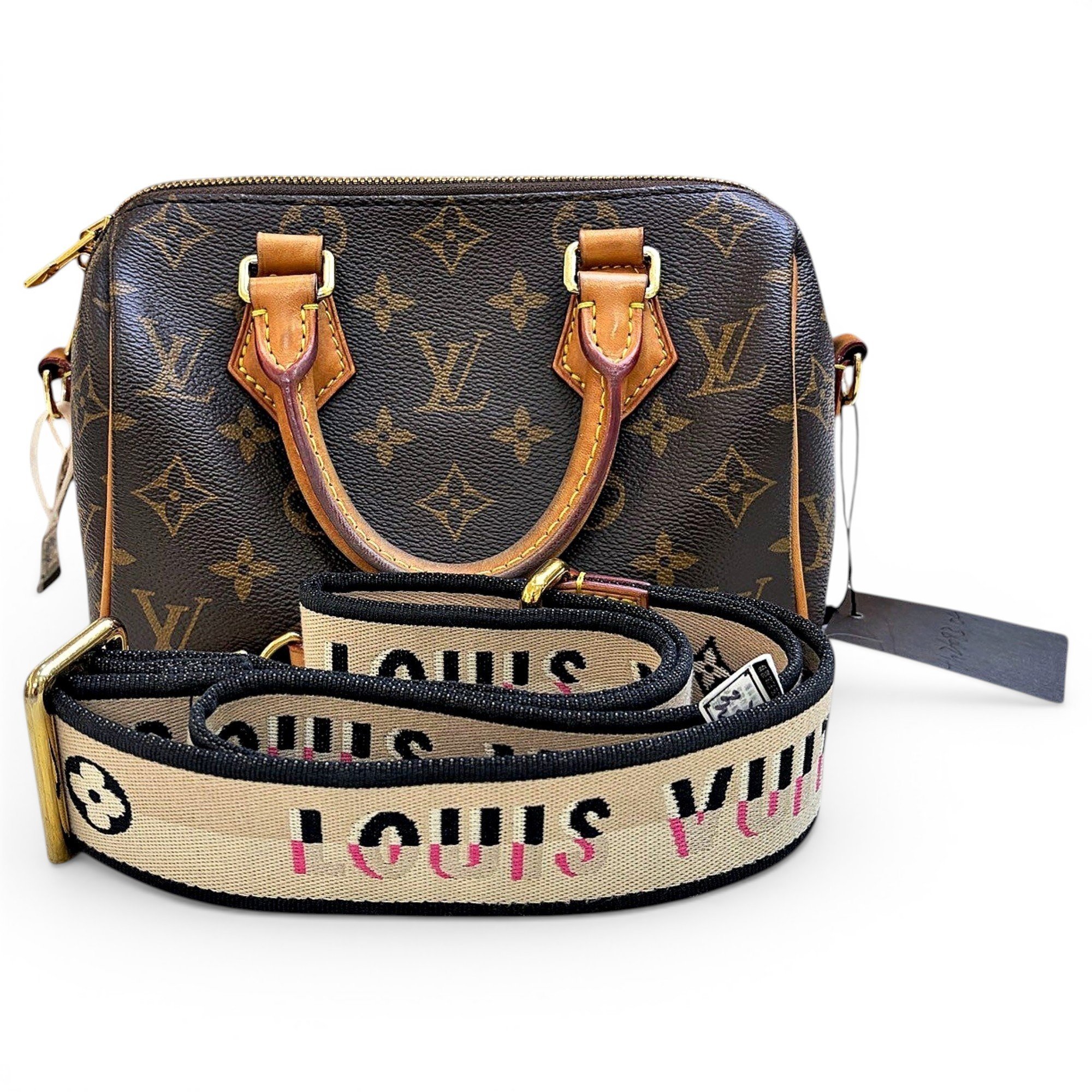 Nano Speedy / Mini HL leather handbag