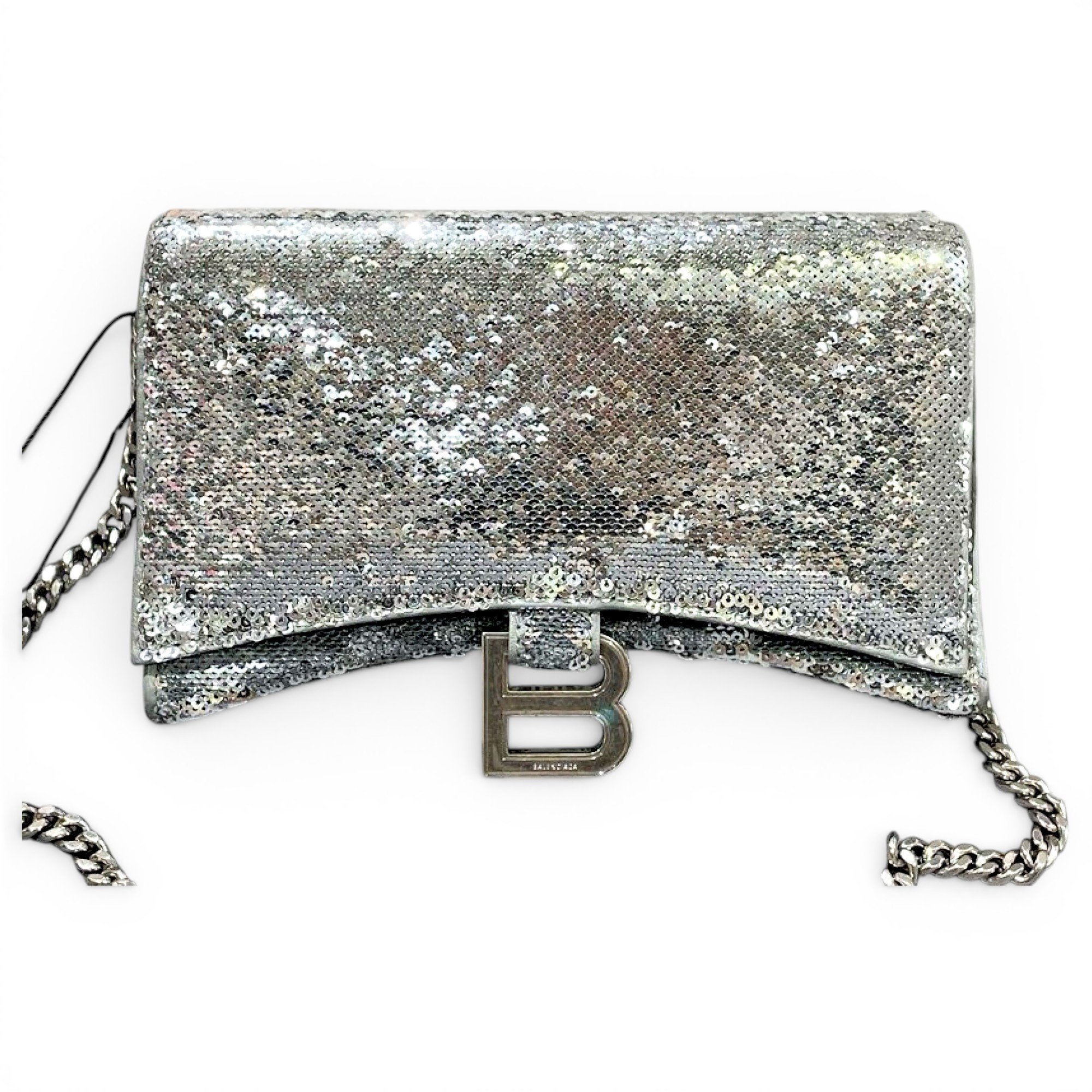 Balenciaga Hourglass glitter handbag