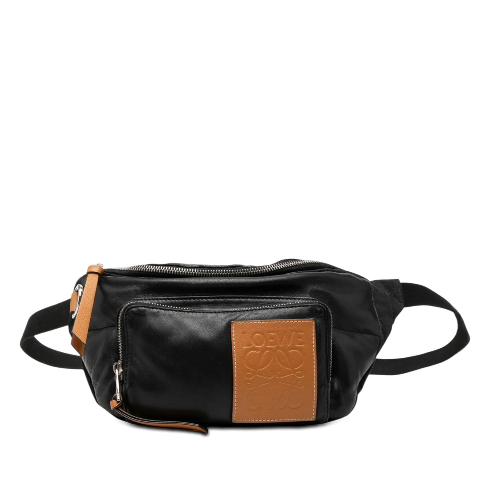 Anagram leather mini bag