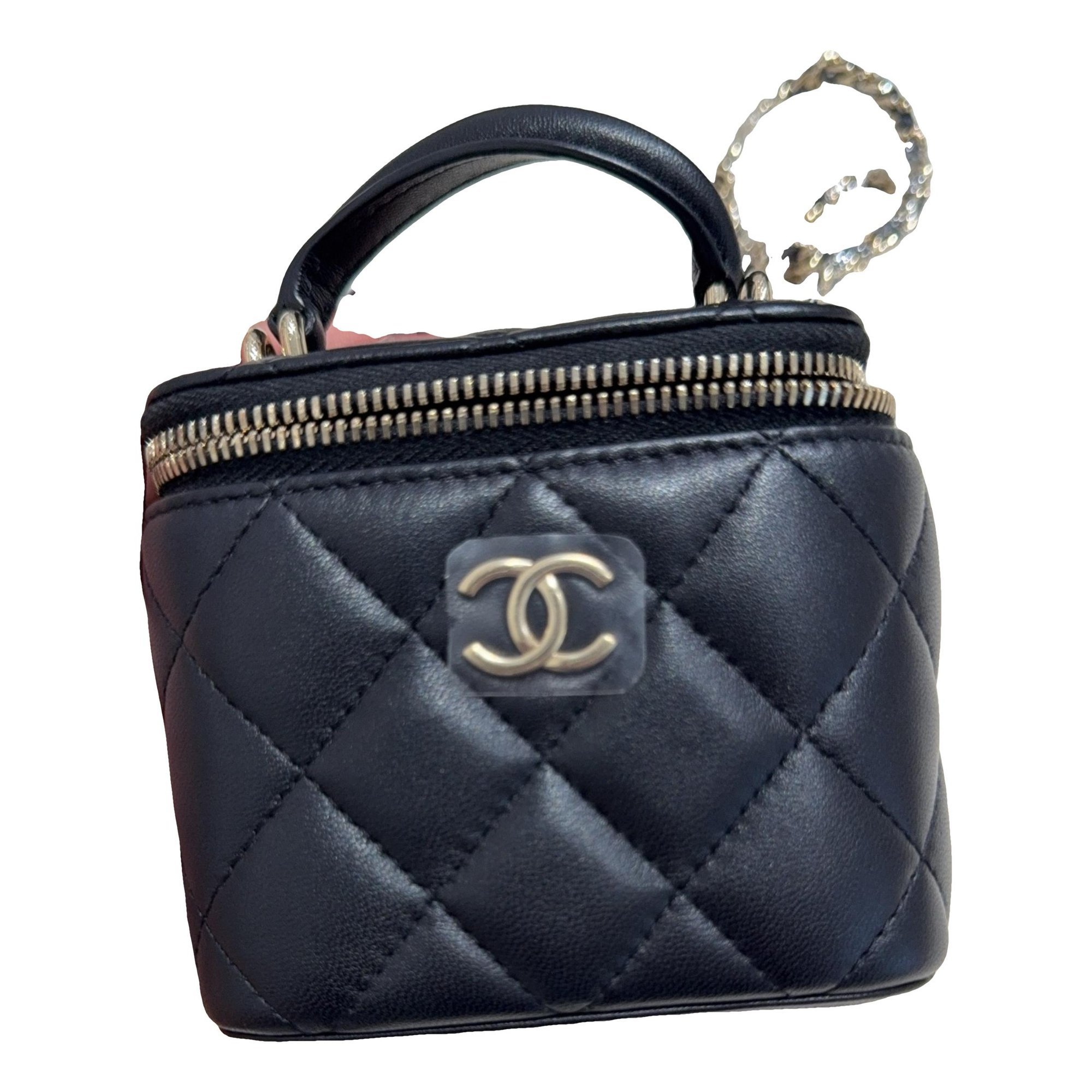 Vanity leather handbag