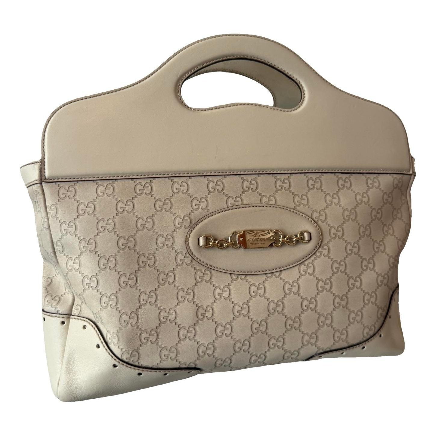 Punch leather handbag