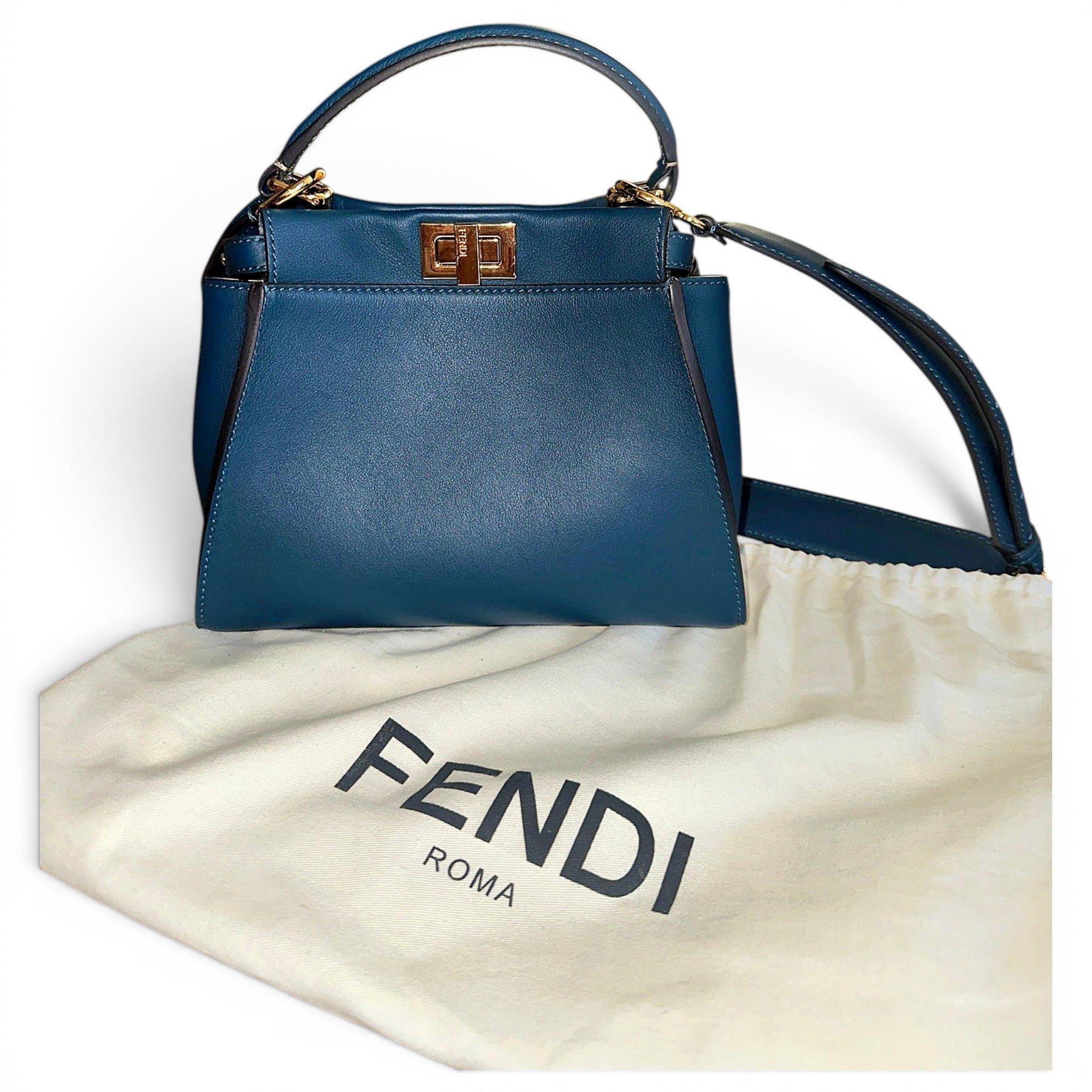 Peekaboo leather handbag