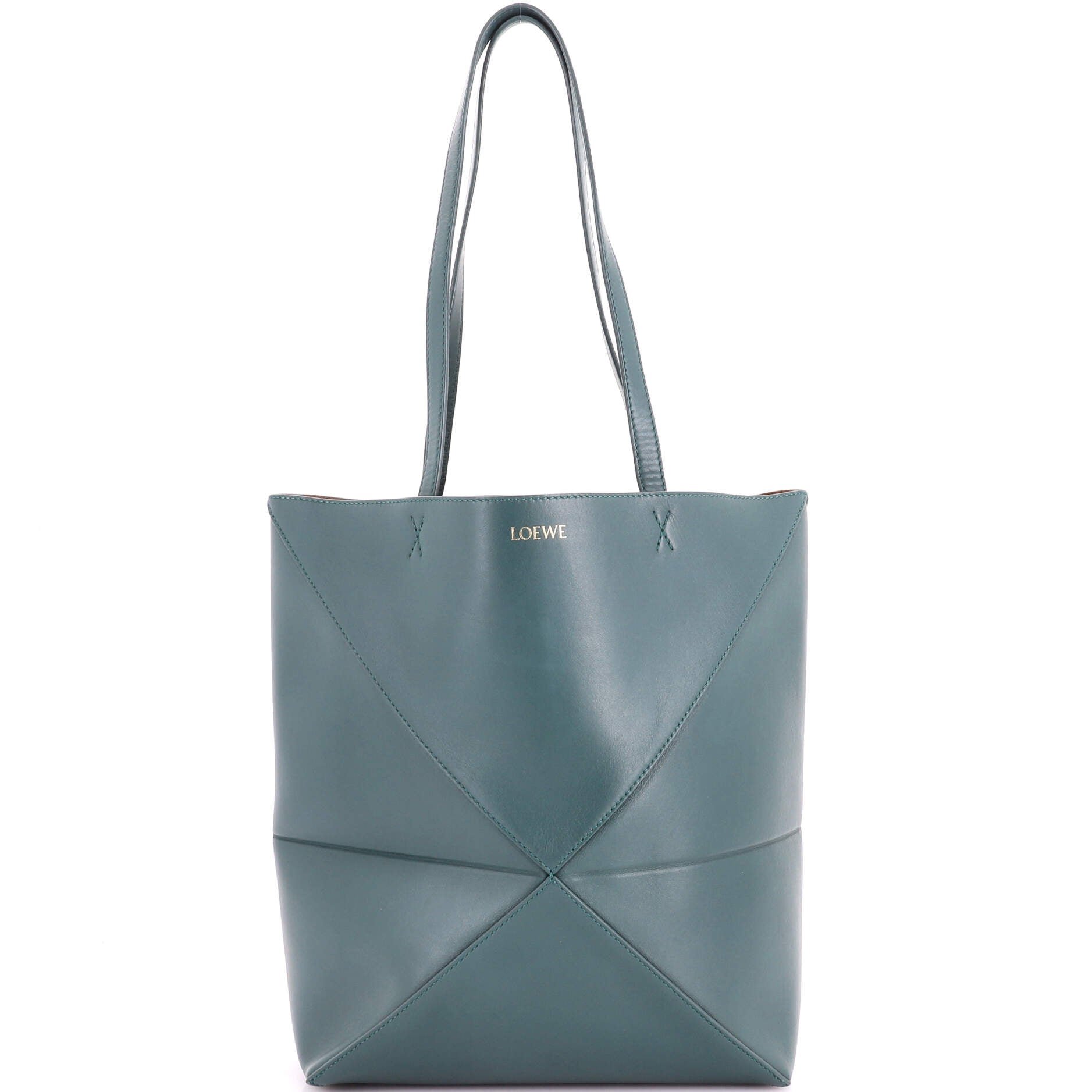Puzzle Fold Tote Leather Medium