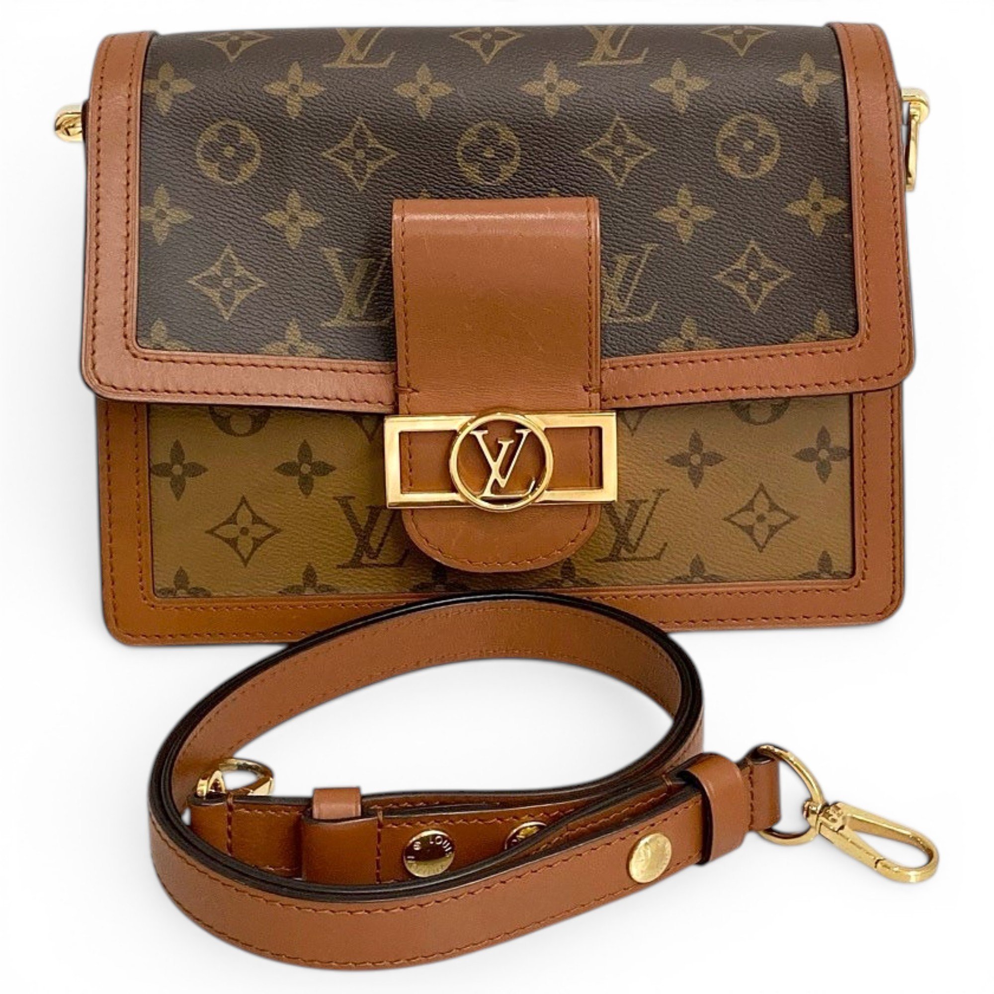 Dauphine leather handbag
