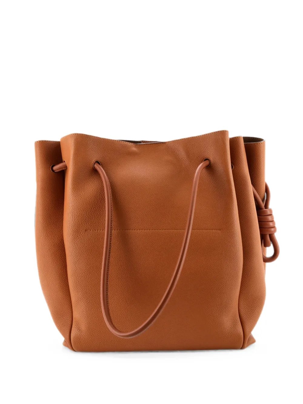 Flamenco Knot Leather Large tote bag