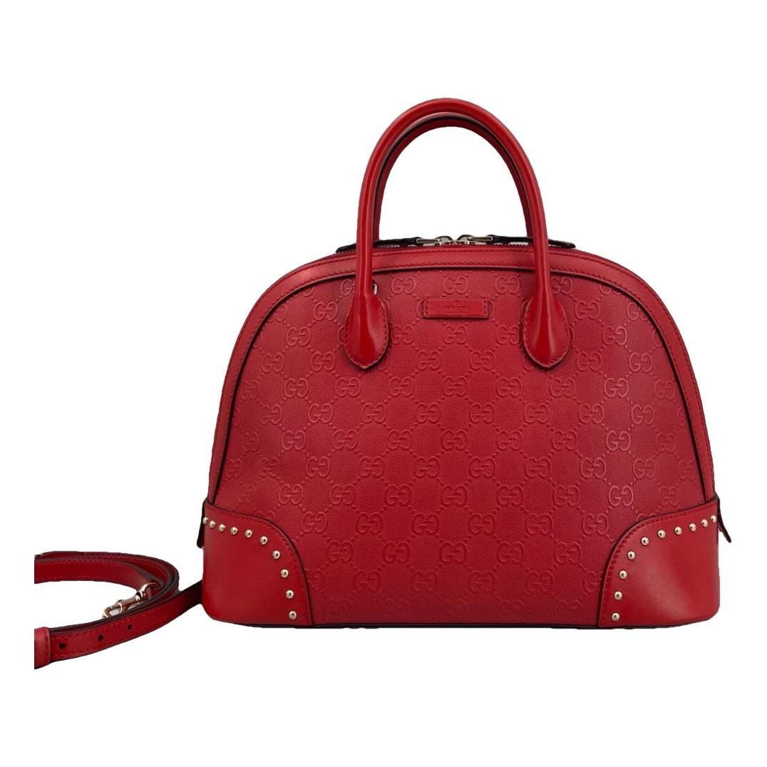 Dôme leather handbag