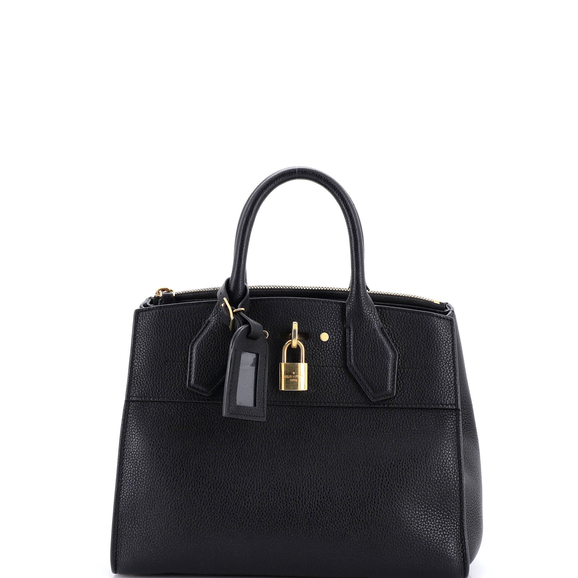 Louis Vuitton City Steamer Handbag Leather PM