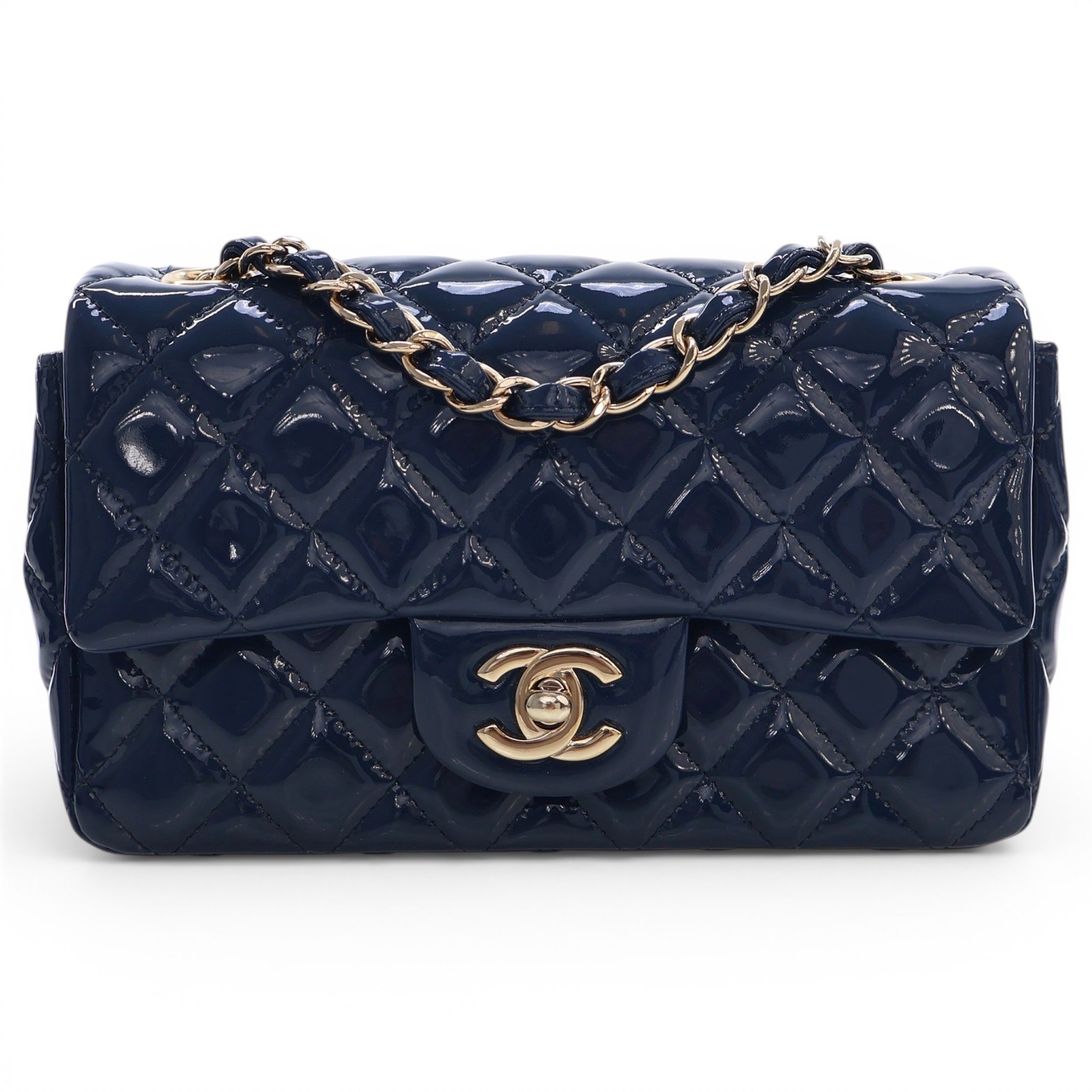 Patent leather crossbody bag