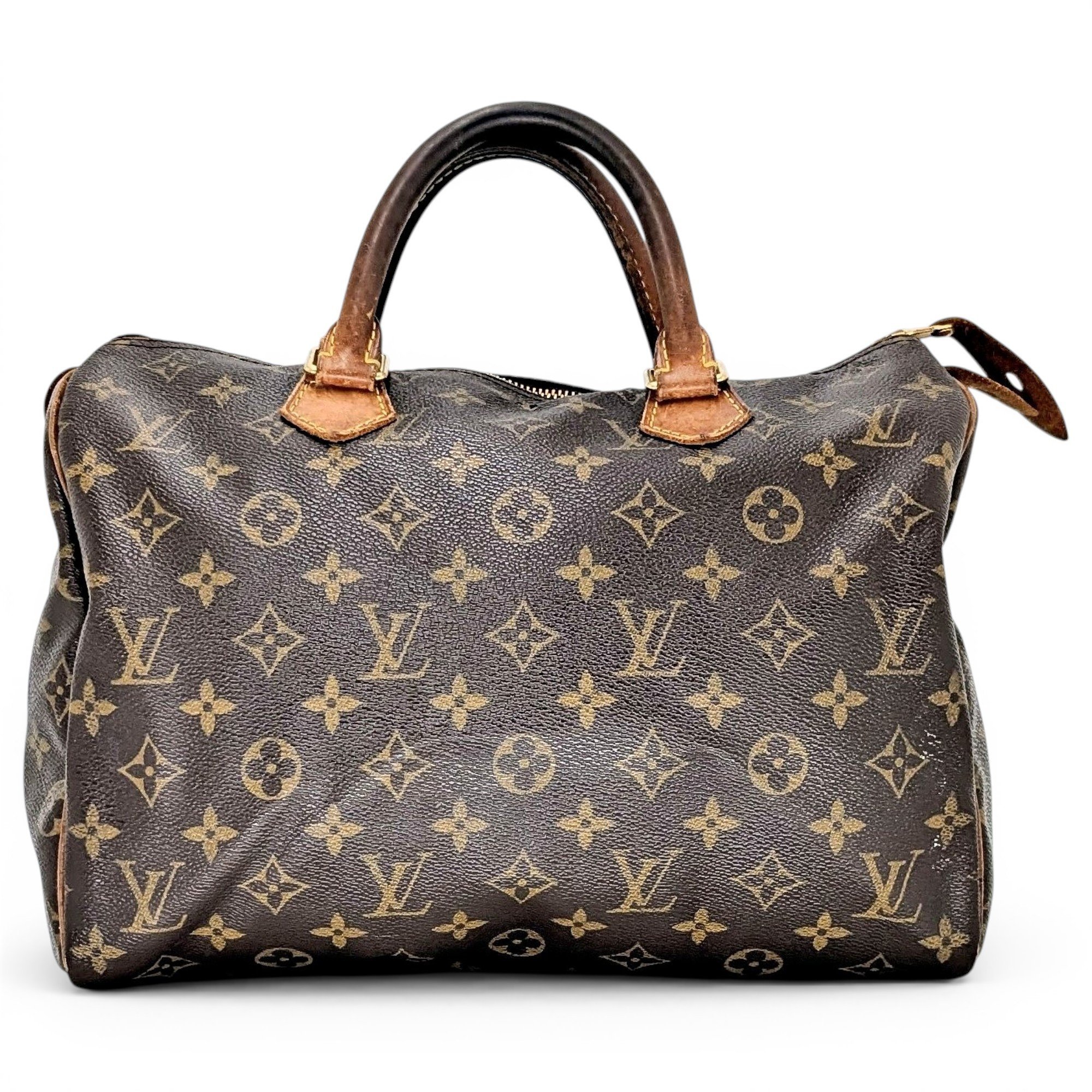 Speedy leather handbag