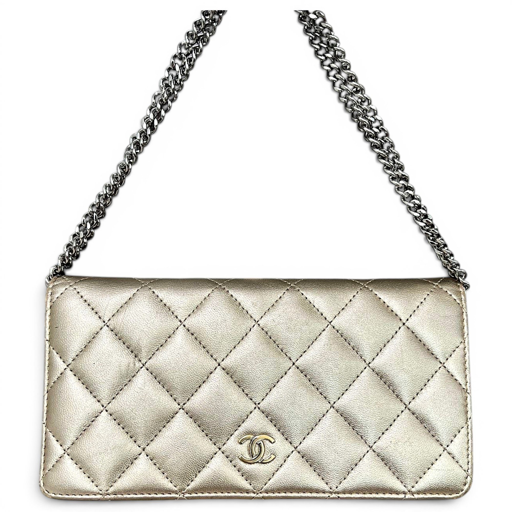 Leather clutch bag