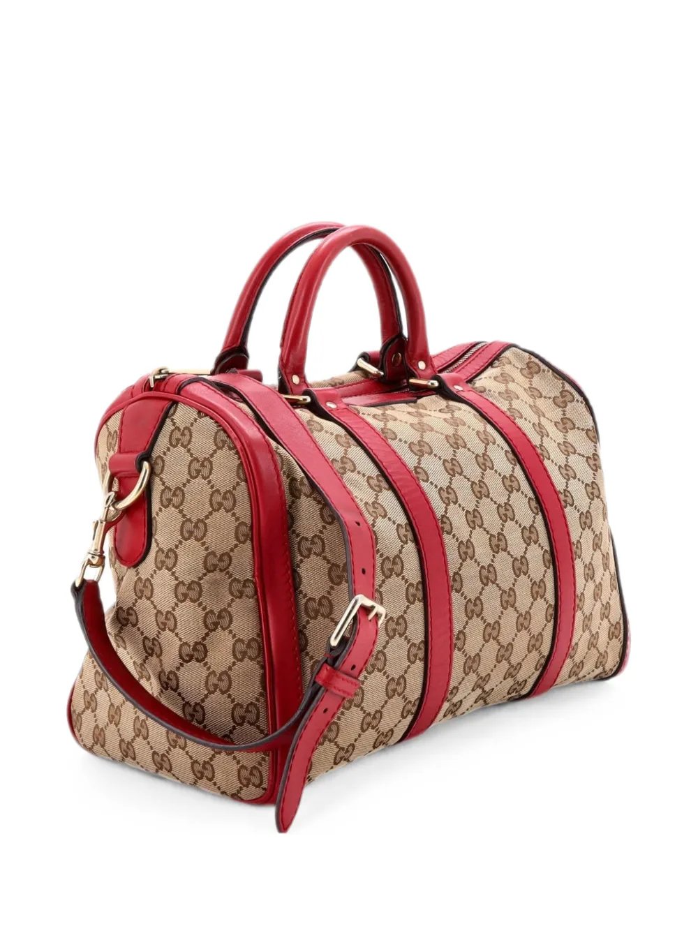 Vintage Web Boston Bag GG Canvas Medium satchel