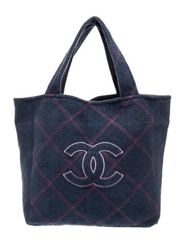 Terry Cloth CC Beach Tote