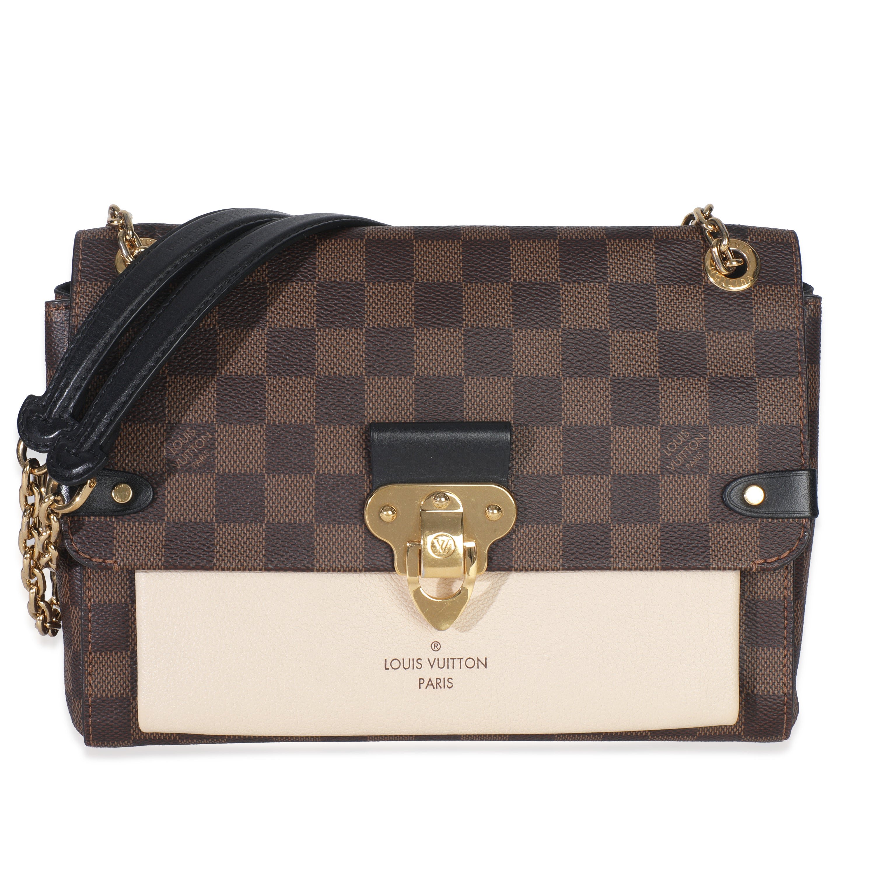 Louis Vuitton Cream Damier Ebene Canvas Vavin PM