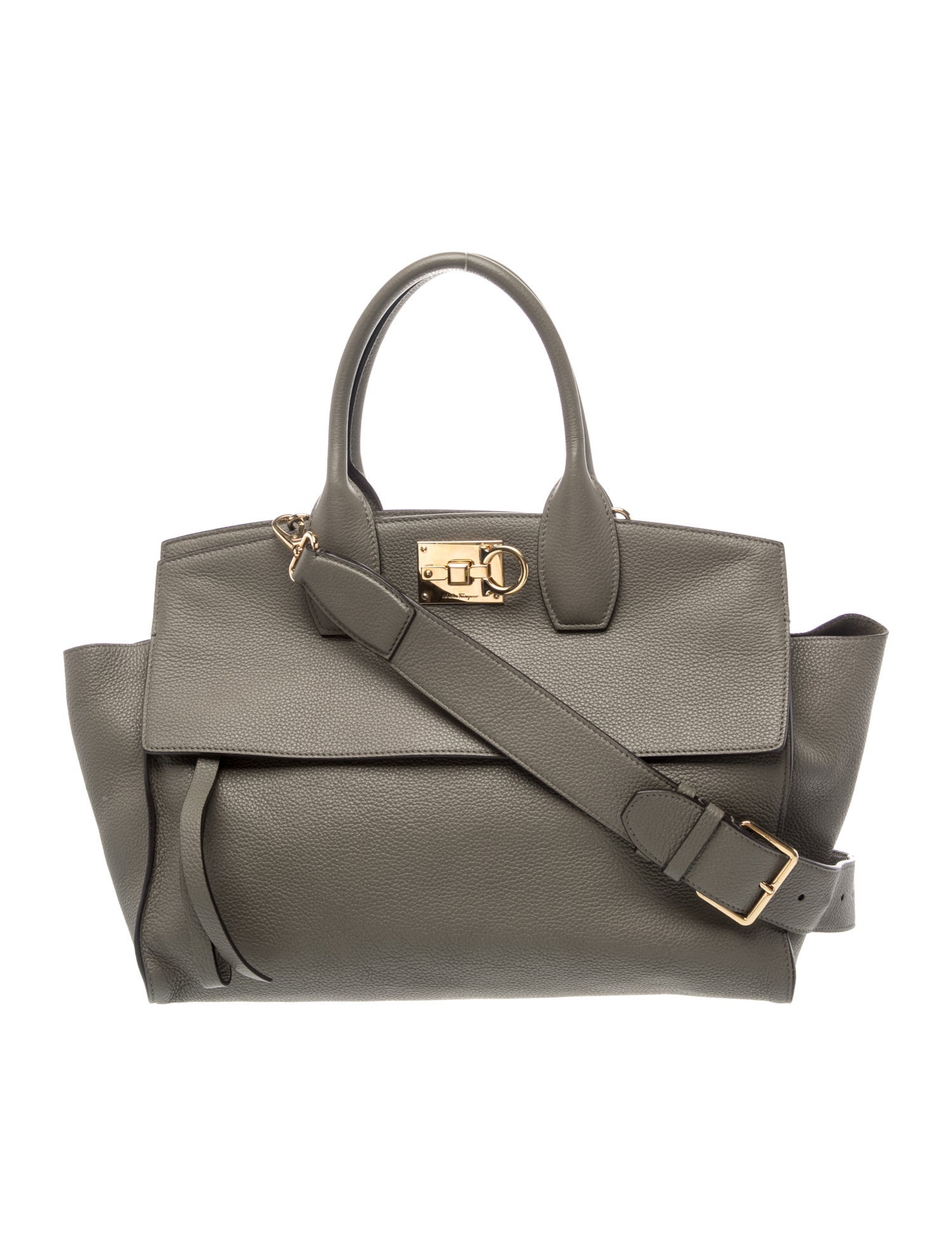 Ferragamo Leather Top Handle Bag