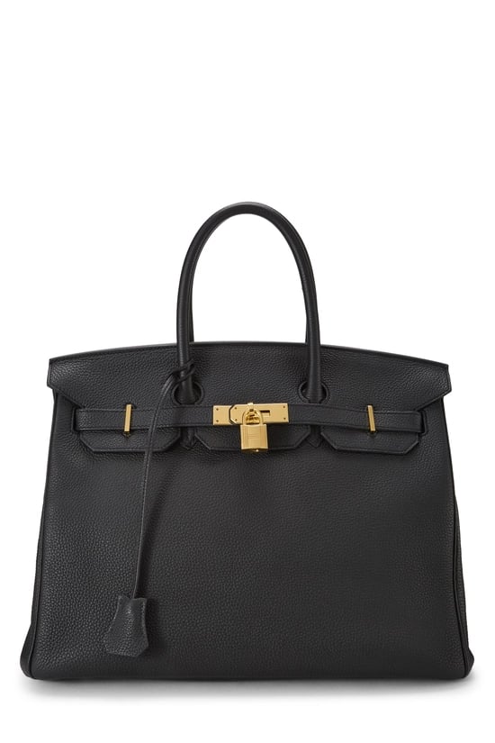 Black Togo Birkin 35