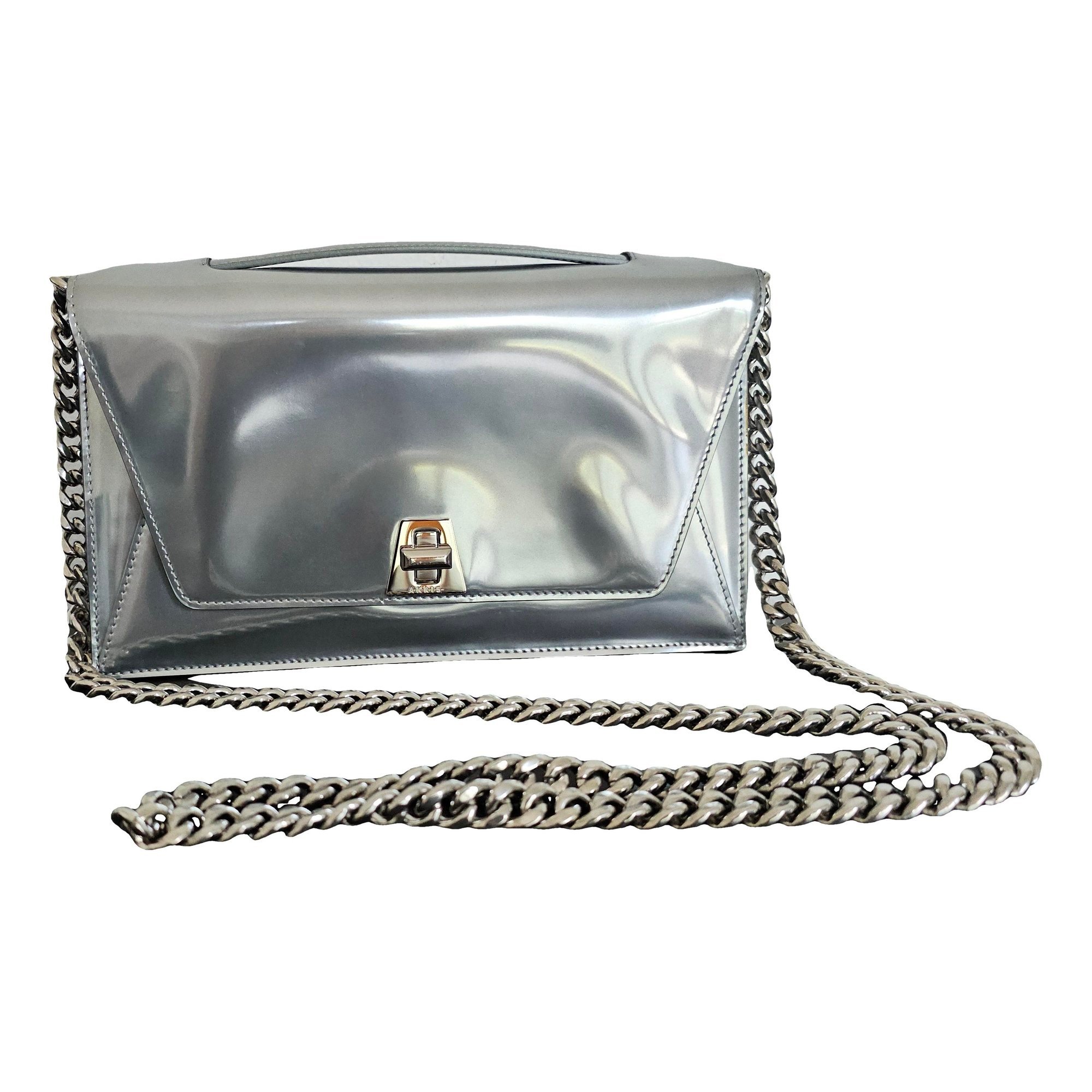 Leather clutch bag