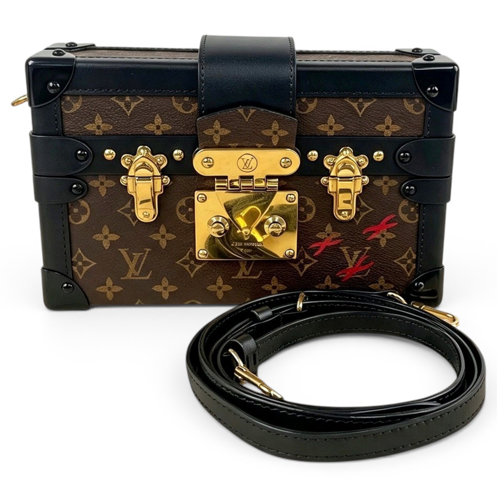 Petite Malle leather handbag